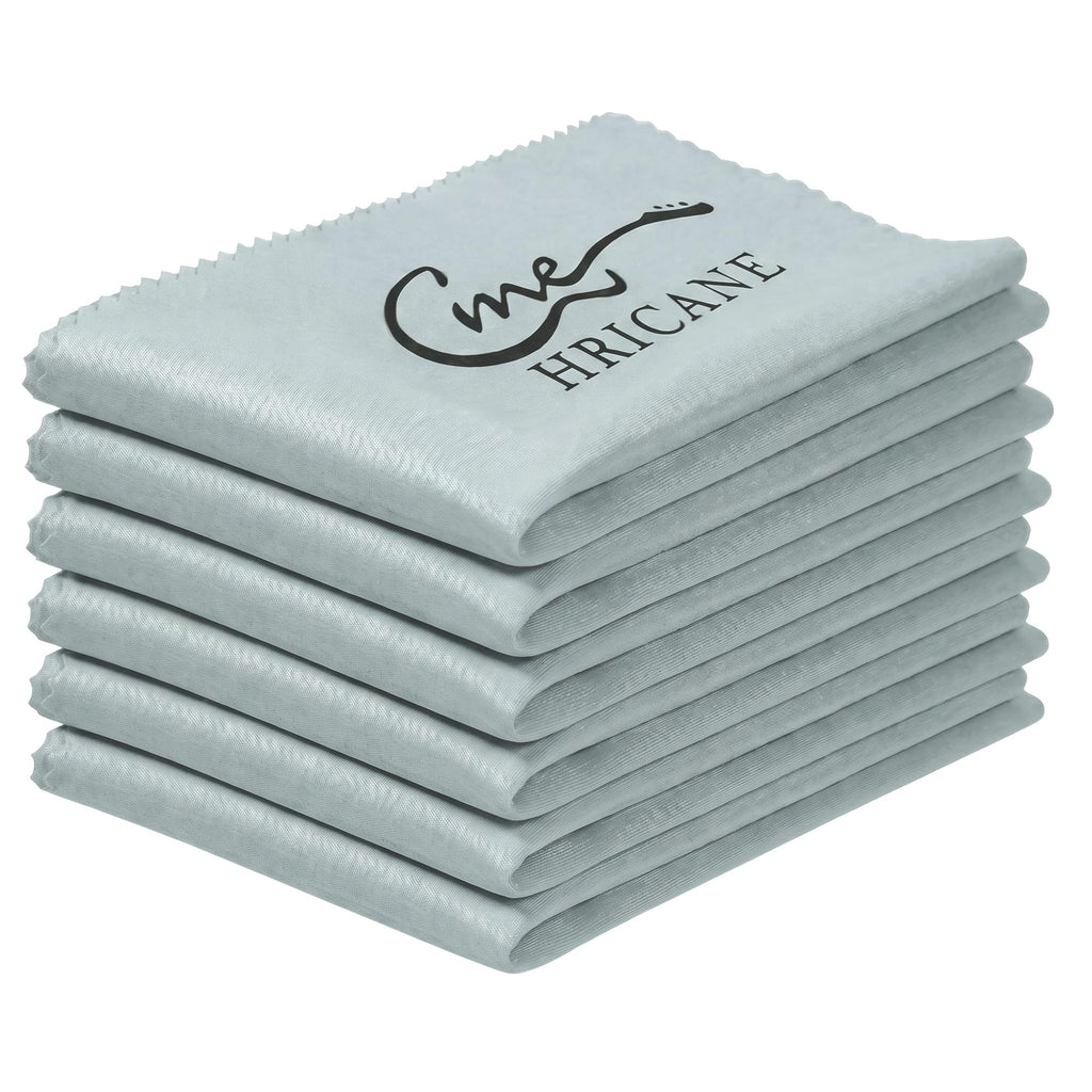 Guitar Cloths Ultrafine fiber suede (12"x12" Cloths) Plush Polishing Cloths for Musical Instruments Premium Polishing & Cleaning Cloths for Guitar Violin Piano Clarinet Trumpet (6 Pack Blue)