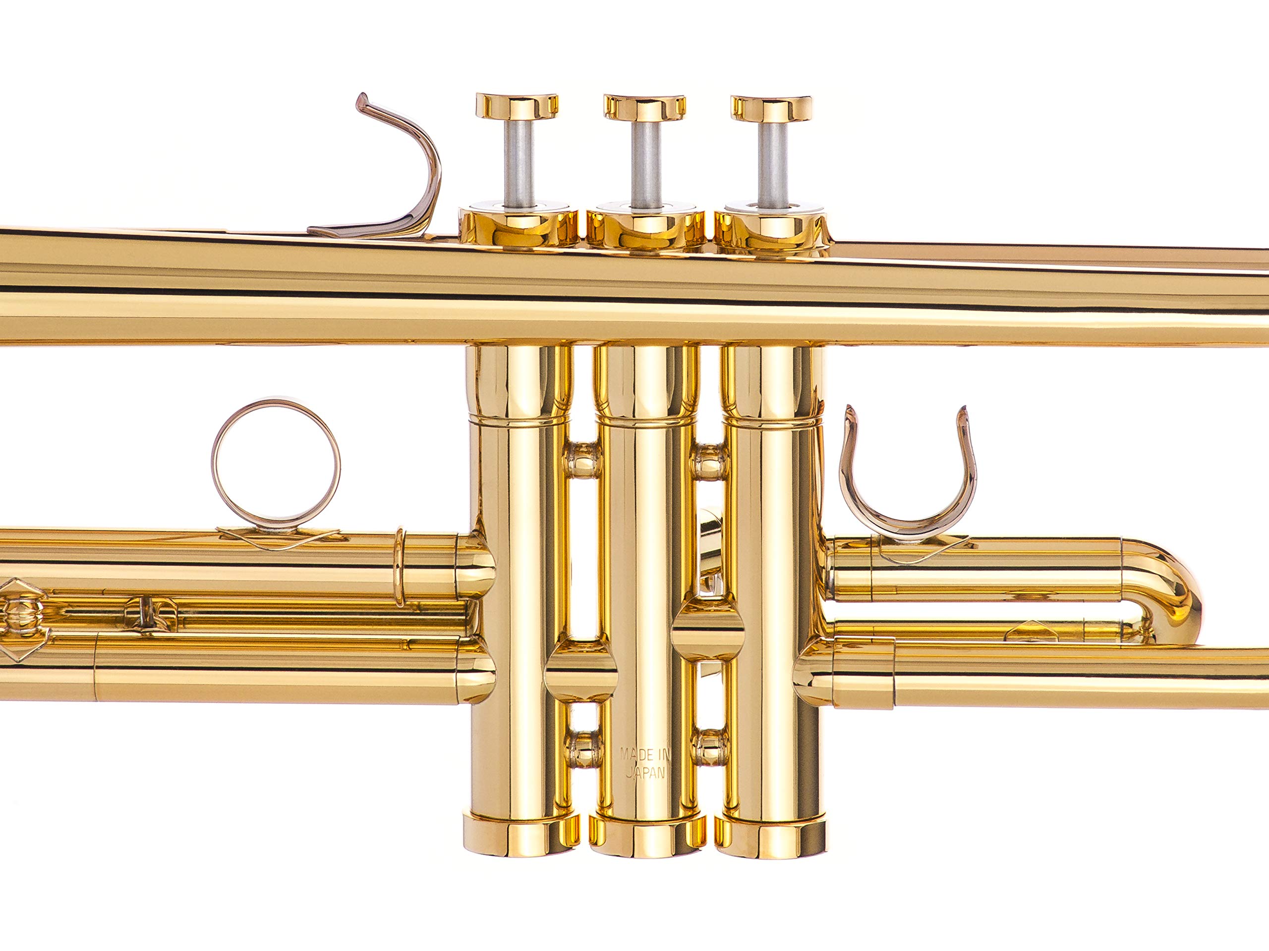 Trumpet Trim Kit for improving the sound. For all Bach Stradivarius Trumpet. Custom made KGUBrass (HEAVY, Antique Bronze Lacquer)