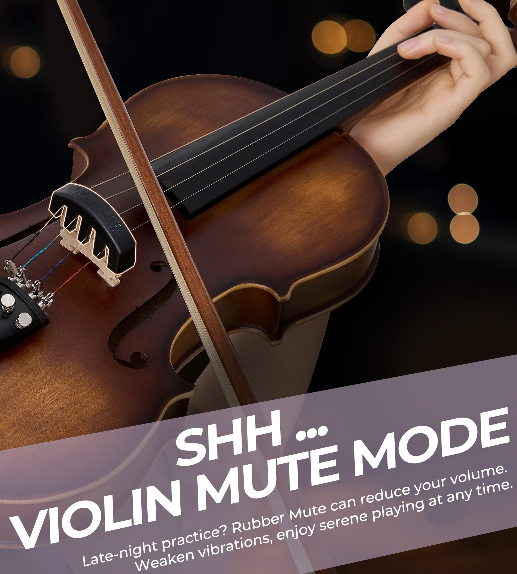 Vangoa Violin 4/4 Full Size Set, Varnish Fiddle Solid Wood for Professional Adults Senior Intermediate Beginners Student Starter Acoustic Violins Kit Outfit with Ebony Fitted, Hard Case, Right Handed