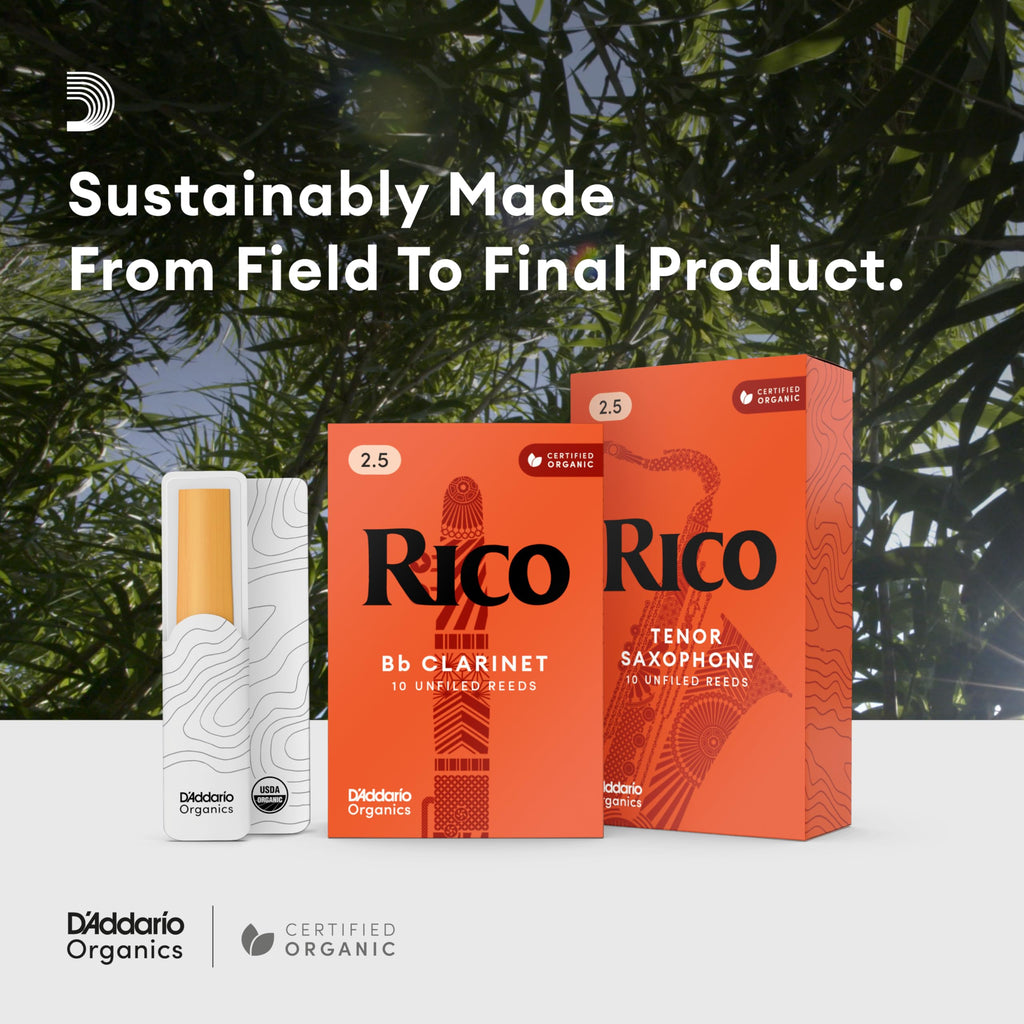 D’Addario Woodwinds - Rico Baritone Sax Reeds - RLA1025 - Strength 2.5, 10-Pack