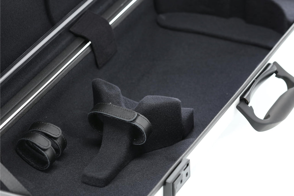 GEWA AIR 2.1 Violin Case Black High Gloss with Additional Side Handle Made in Germany