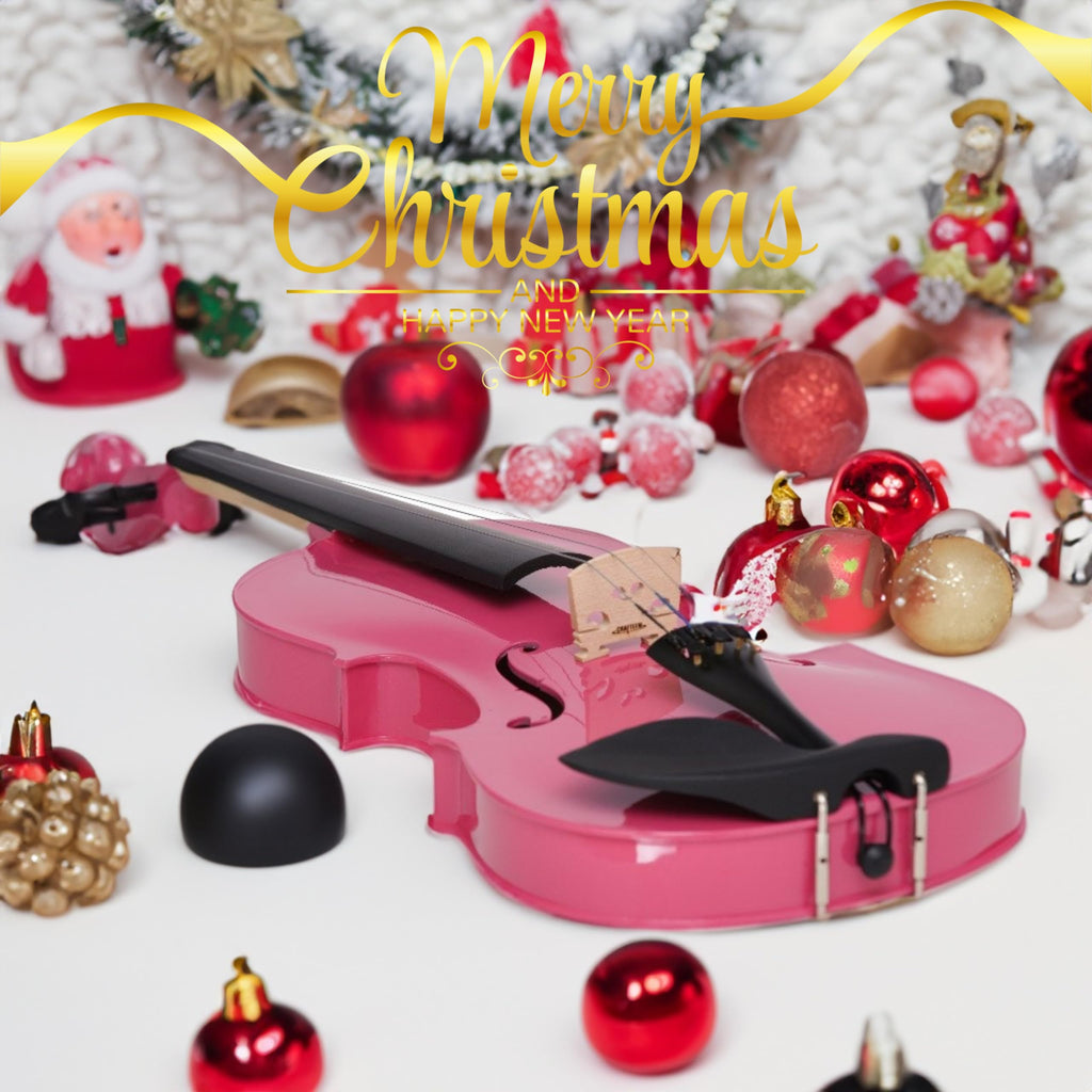 Crafteem Spruce and Maple Solid Wood Violin Outfit for Beginner Kids & Adults -Craft Your Perfect Sound and Begin Your Musical Journey with Confidence. (Glossy Antique, 1/2)