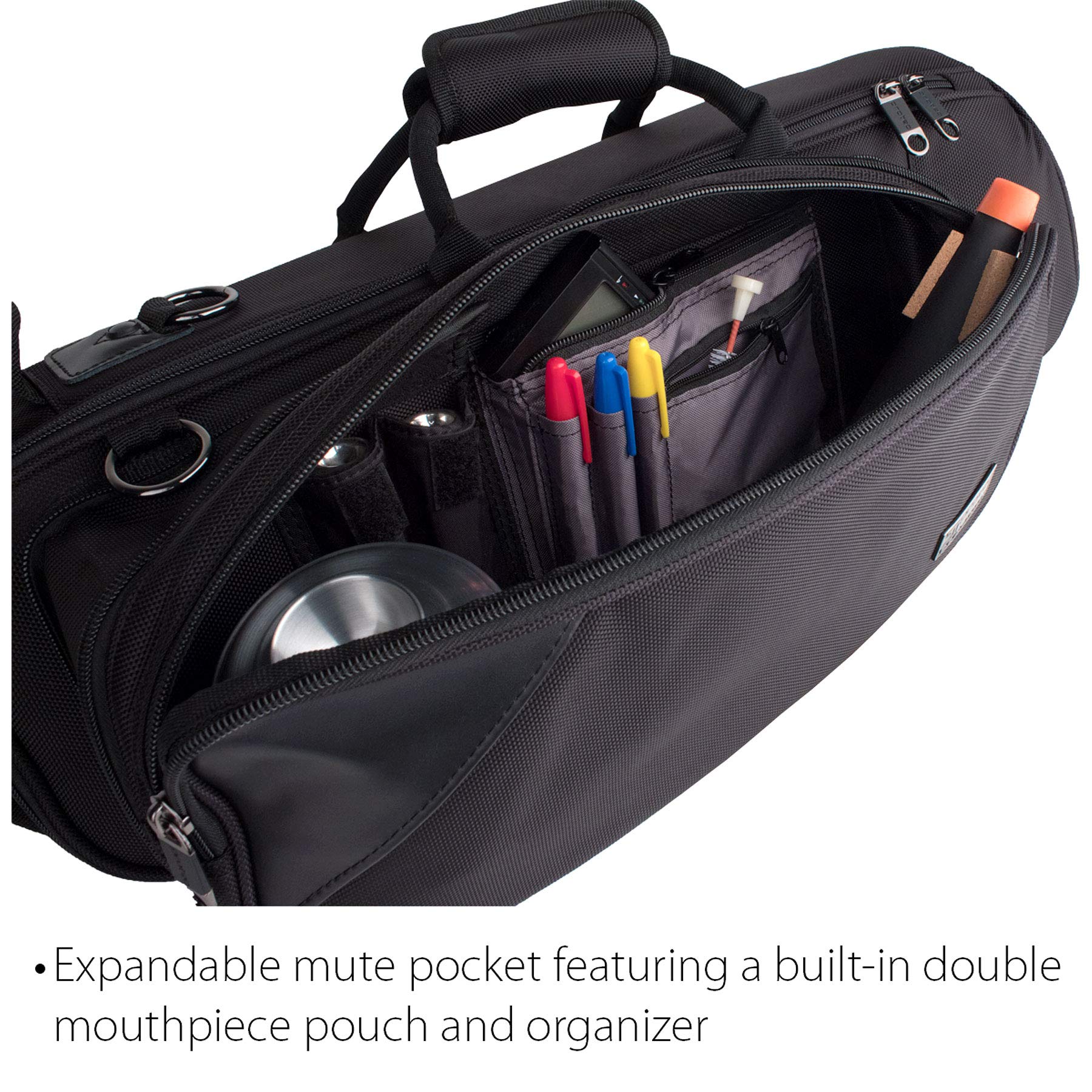 Protec Triple Horn Gig Bag with Removable Mute Storage Bag - Gold Series, Model C248