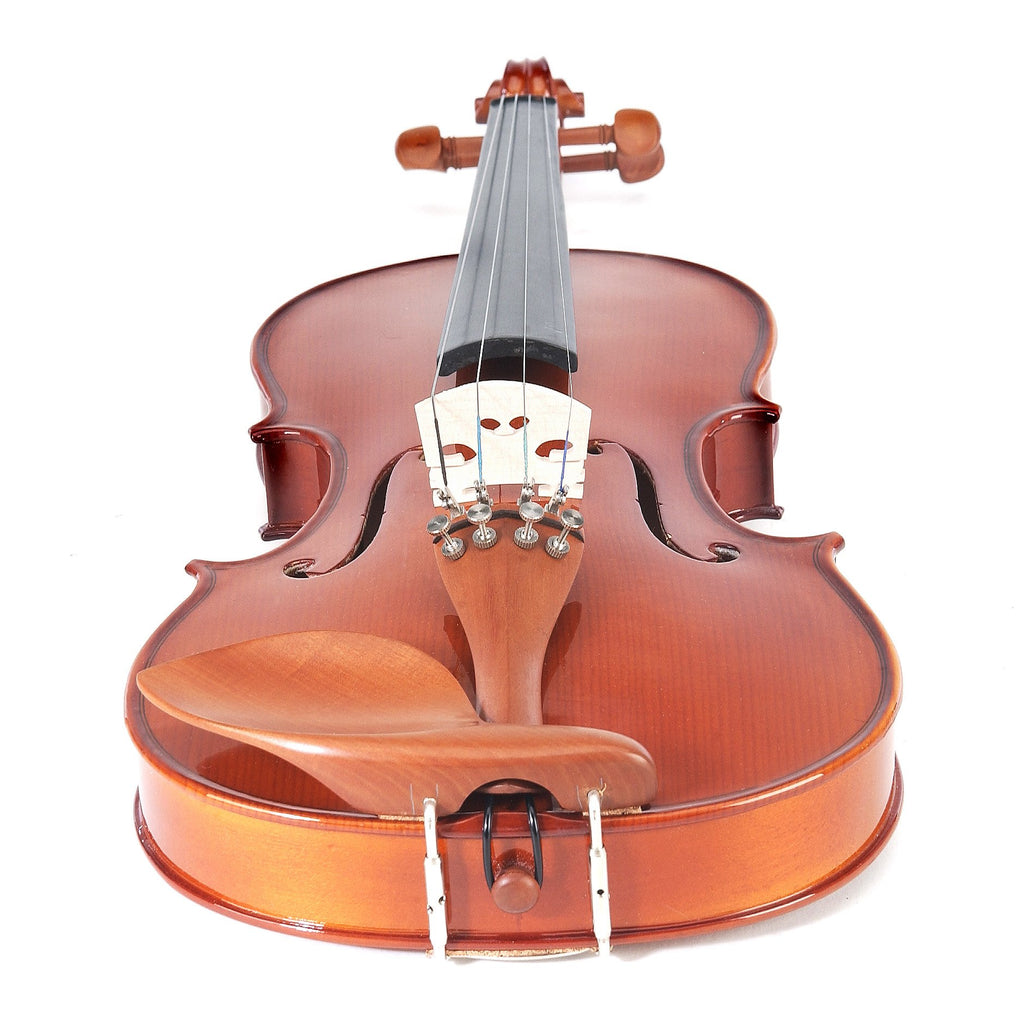Cecilio Violin Solidwood Violin with 2 Brazilwood Bows, Rosin, Tuner, Shoulder Rest & Lesson Book – Ideal for Beginners, Size 3/4