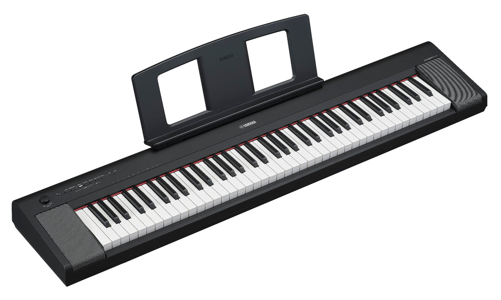 Yamaha Piaggero 61-Key Ultra-Portable Digital Piano, Touch Sensitive Keys, Metronome, Recording Function, Black NP15B