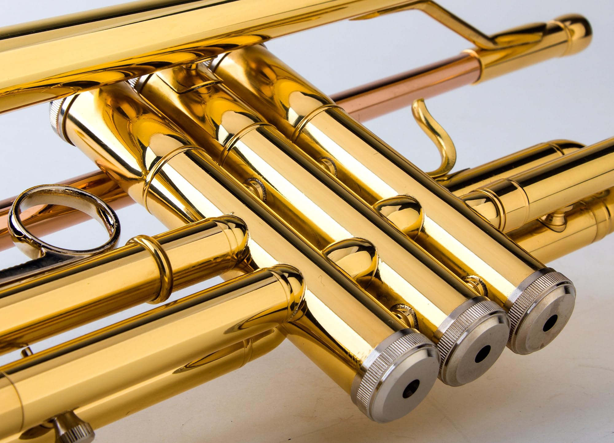 Glory Bb Trumpet - Trumpets for Beginner or Advanced Student with Case, pair of gloves-Gold