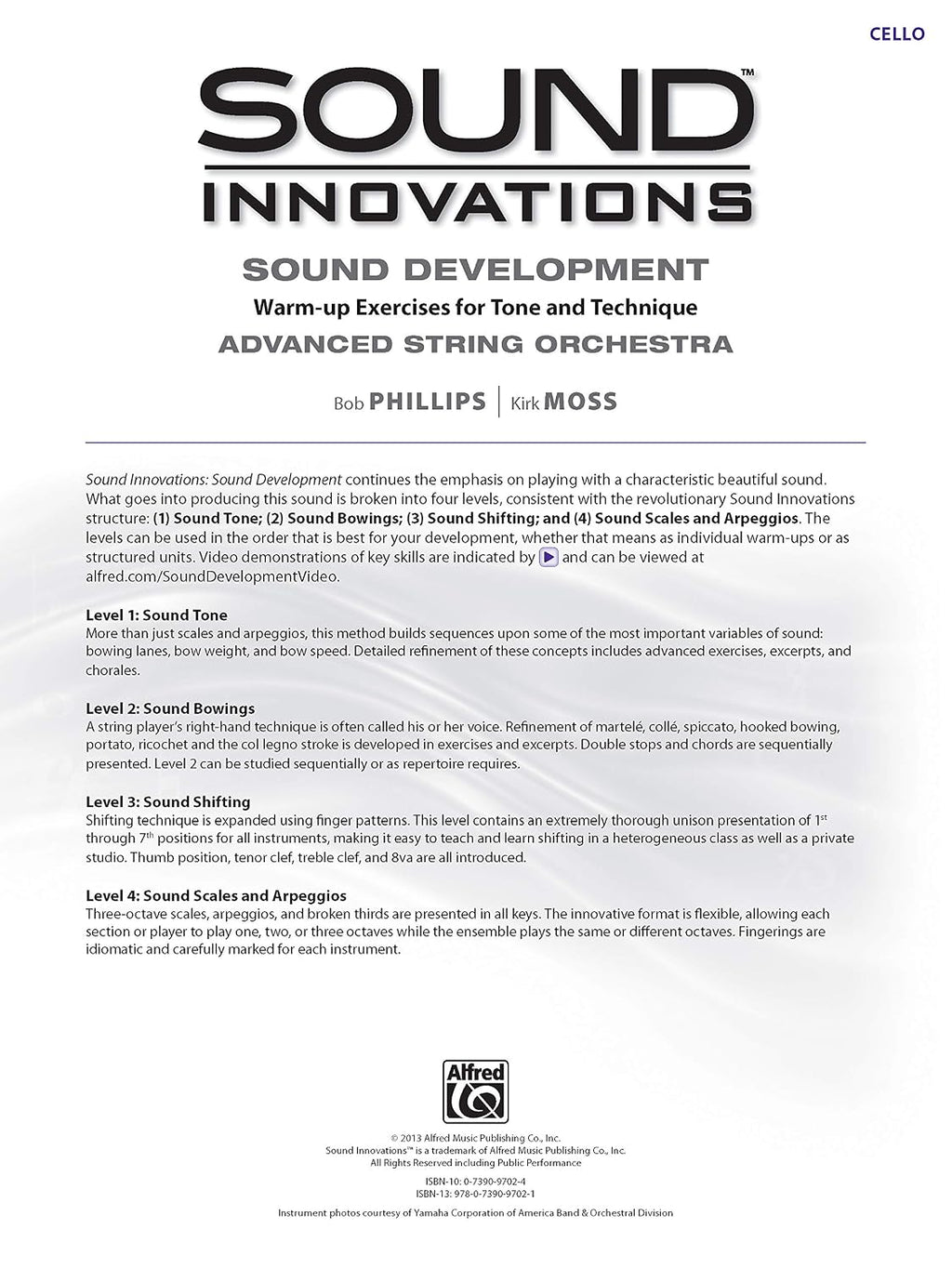 Sound Innovations for String Orchestra -- Sound Development (Advanced): Warm-up Exercises for Tone and Technique for Advanced String Orchestra (Cello)