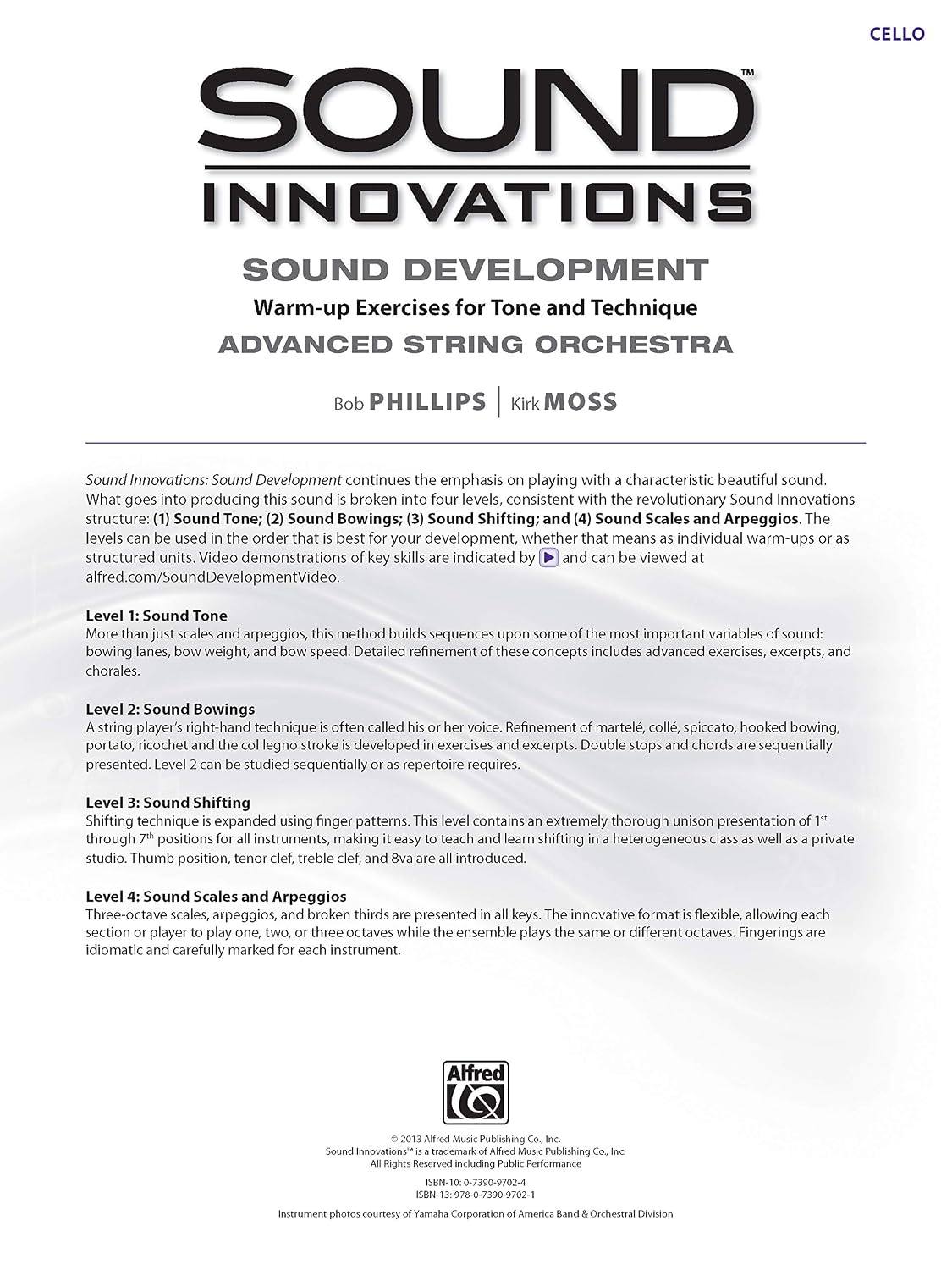 Sound Innovations for String Orchestra -- Sound Development (Advanced): Warm-up Exercises for Tone and Technique for Advanced String Orchestra (Cello)
