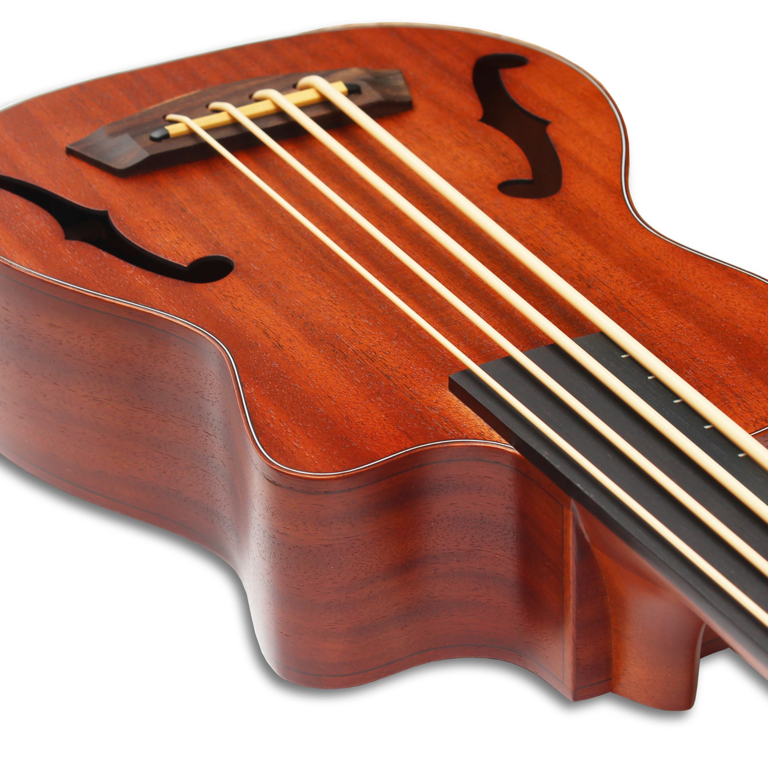 Batking Ubass Fretless,Bass Ukulele Electric 30 inch baritone ukelele bass,Electric Acoustic Bass Uku Wtih Gig Bag