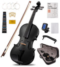 Tostar Acoustic Violin Full Size 4/4 Violin Set Starter Kit with Carrying Case, Violin Bow, Bridge, Rosin, Shoulder Rest, Stickers, Instruction Extra Strings for Beginner Retro Matte