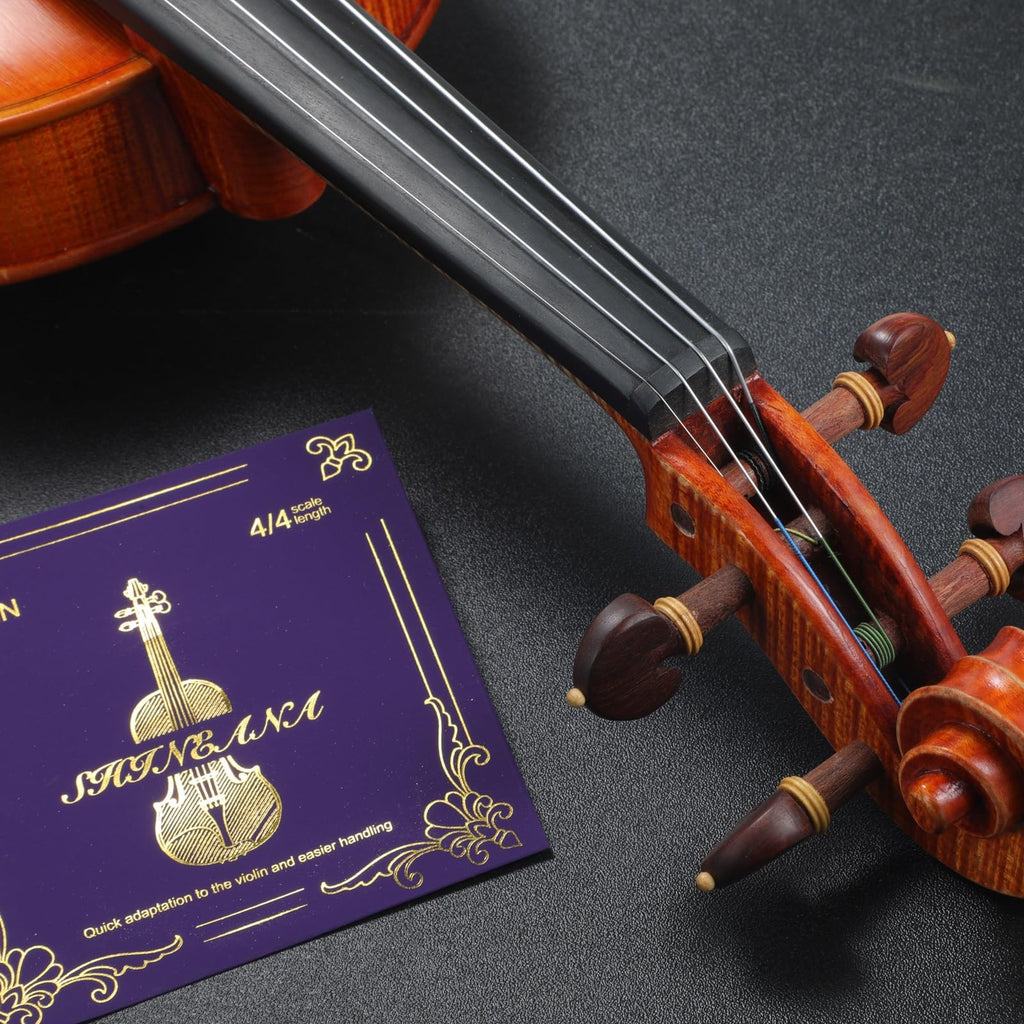 Violin Strings 4/4 Full Set, 4/4 Violin Strings Replacement,Long-Lasting Durability & Rich Tone - Handcrafted with Premium Materials- For All Levels (3/4 Scale)