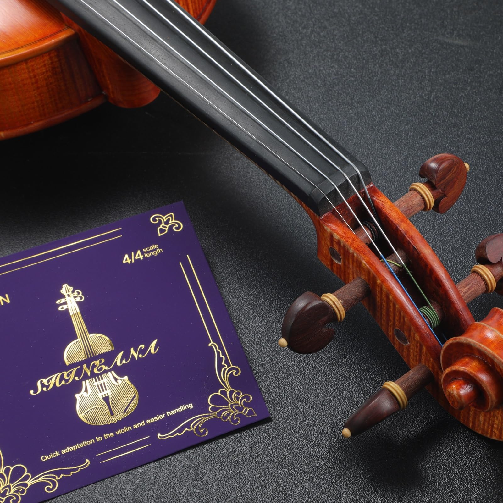 Violin Strings 4/4 Full Set, 4/4 Violin Strings Replacement,Long-Lasting Durability & Rich Tone - Handcrafted with Premium Materials- For All Levels (3/4 Scale)