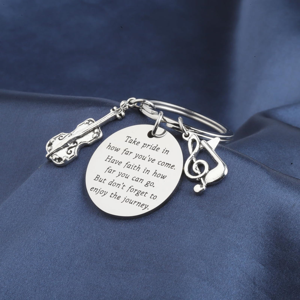 FUSTMW Cello Charm Keychain Cello Music Gift Cello Gifts for Cello Players Keychain Cello Teacher Gifts Cellist Gifts