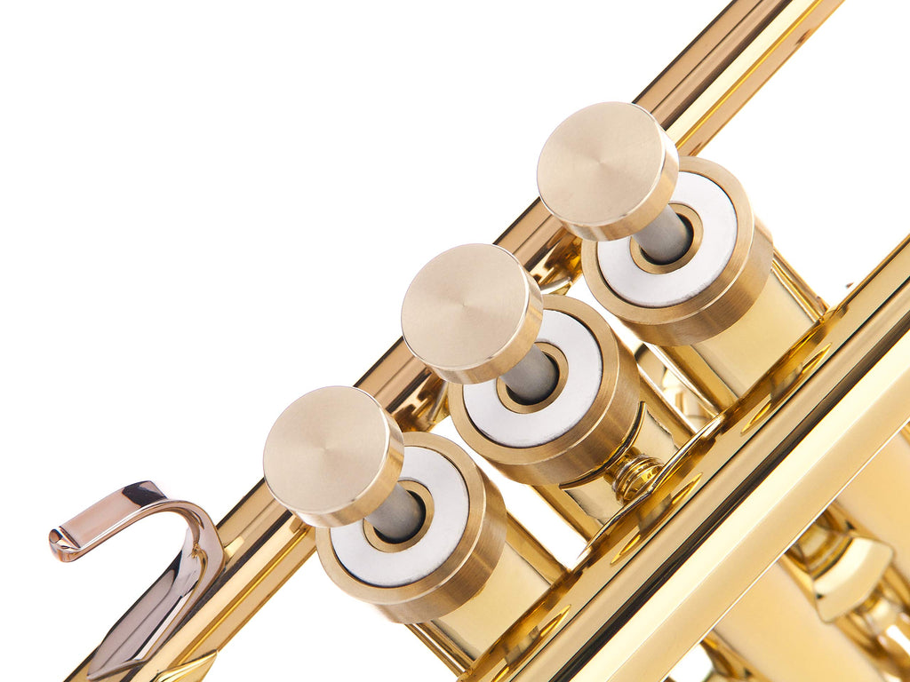 Trumpet Trim Kit for improving the sound. For all Bach Stradivarius Trumpet. Custom made KGUBrass (HEAVY, Antique Bronze Lacquer)