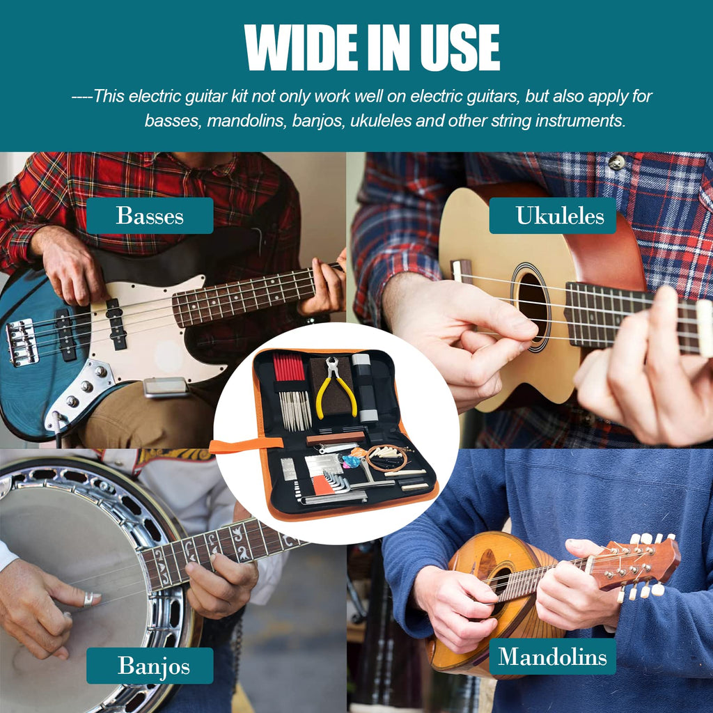 72 PCS Guitar Tools for Set Up, Intonation Adjustment and Repair, Guitar Gift