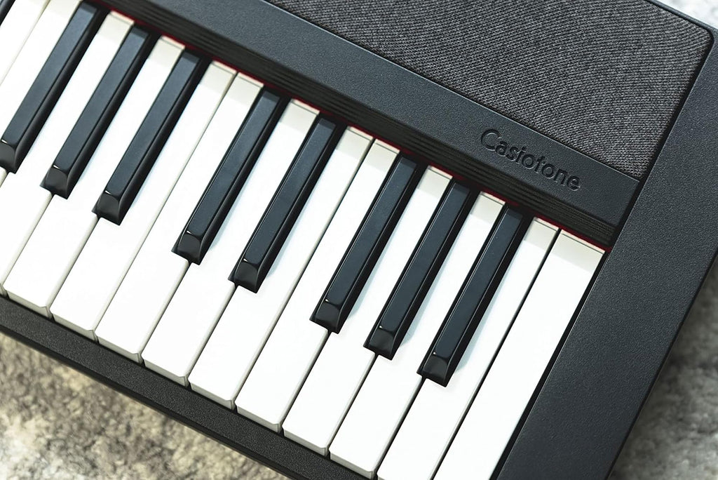 Casio CT-S1 Casiotone 61-Key Portable Keyboard - Black Bundle with Adjustable Stand, Bench, Headphones, Sustain Pedal, Instructional Book, Instructional DVD, and Austin Bazaar Polishing Cloth