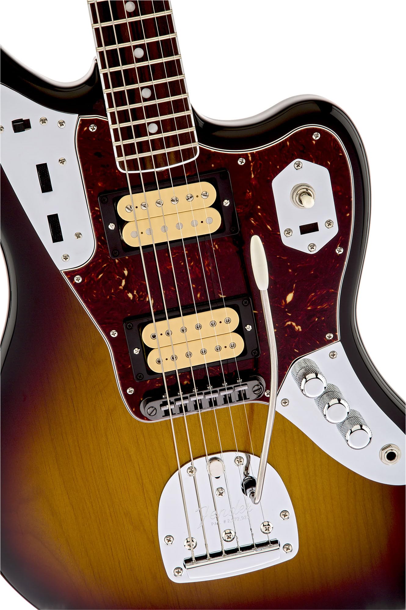 Fender Johnny Marr Jaguar - Olympic White Bundle with Tweed Case, Cable, Strap, and Guitar Cleaning Kit