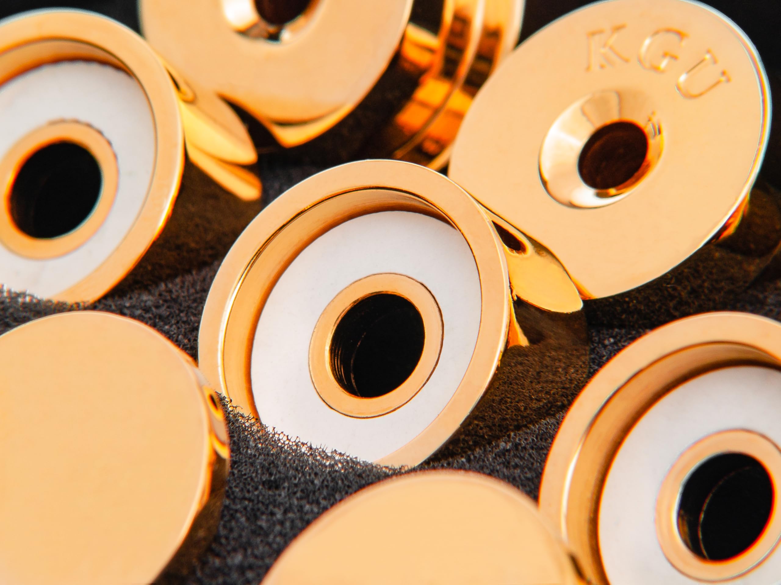 Trumpet Trim Kit for improving the sound. For all Bach Stradivarius Trumpet. Custom made KGUBrass (HEAVY, Antique Bronze Lacquer)