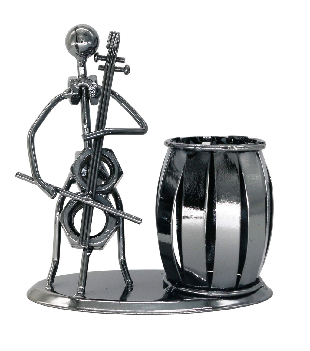 Metal Pencil Holder, Office Supply Pen Organizer Desktop Decoration Stand Container (Cello)