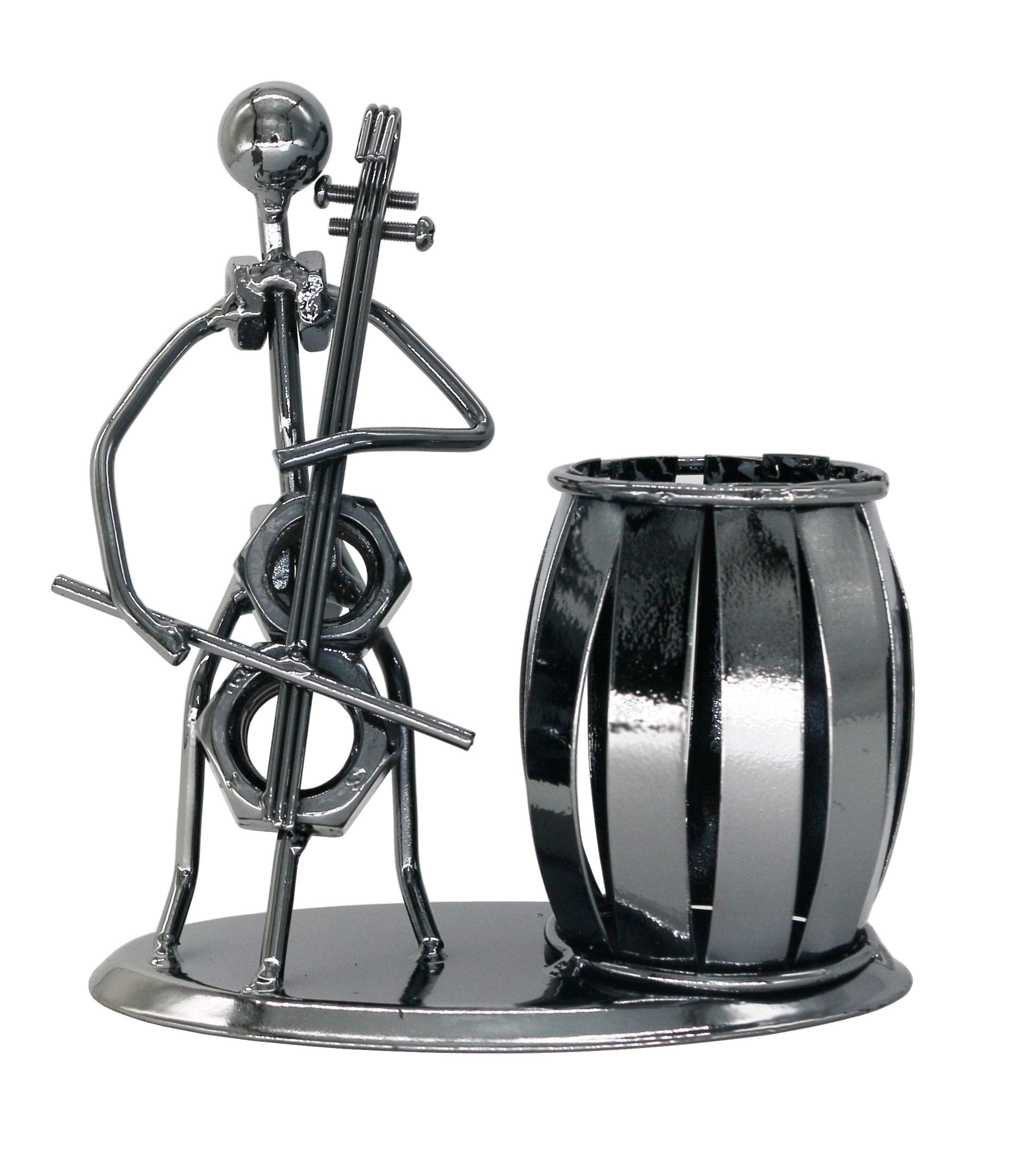 Metal Pencil Holder, Office Supply Pen Organizer Desktop Decoration Stand Container (Cello)
