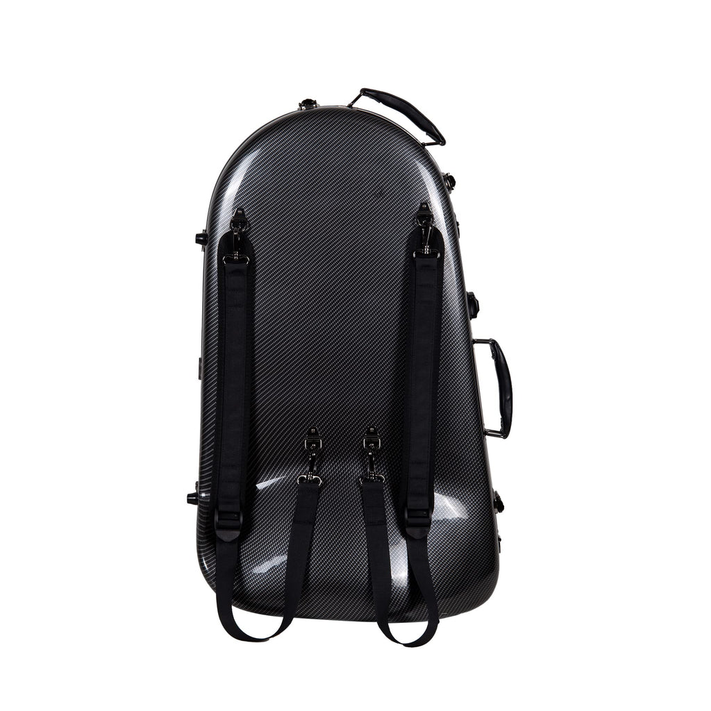 Crossrock Composite Carbon Fiber Hard-shell case for F-Trigger or Straight Trombone with TSA lock-Black(CRF3000TBBK)