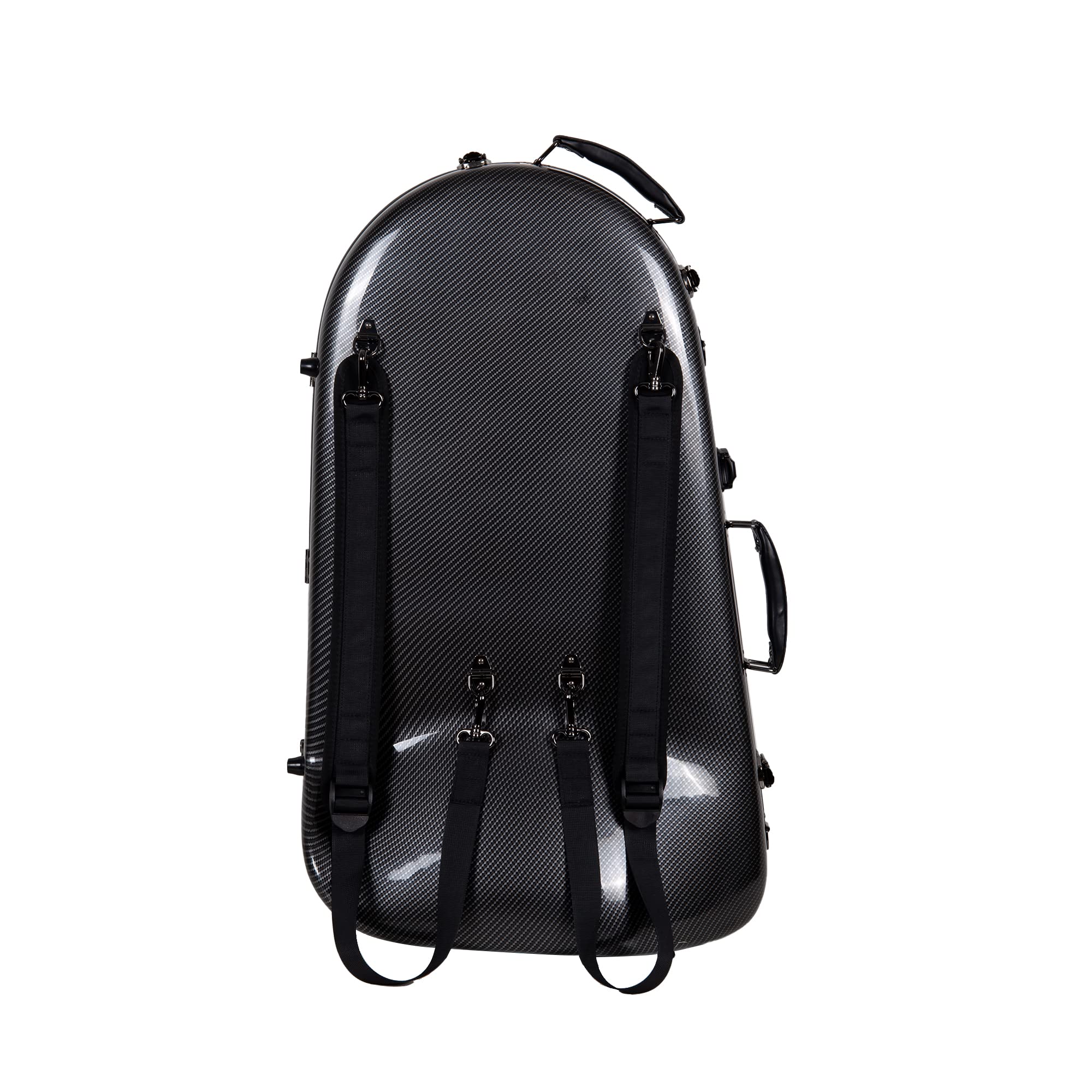 Crossrock Composite Carbon Fiber Hard-shell case for F-Trigger or Straight Trombone with TSA lock-Black(CRF3000TBBK)