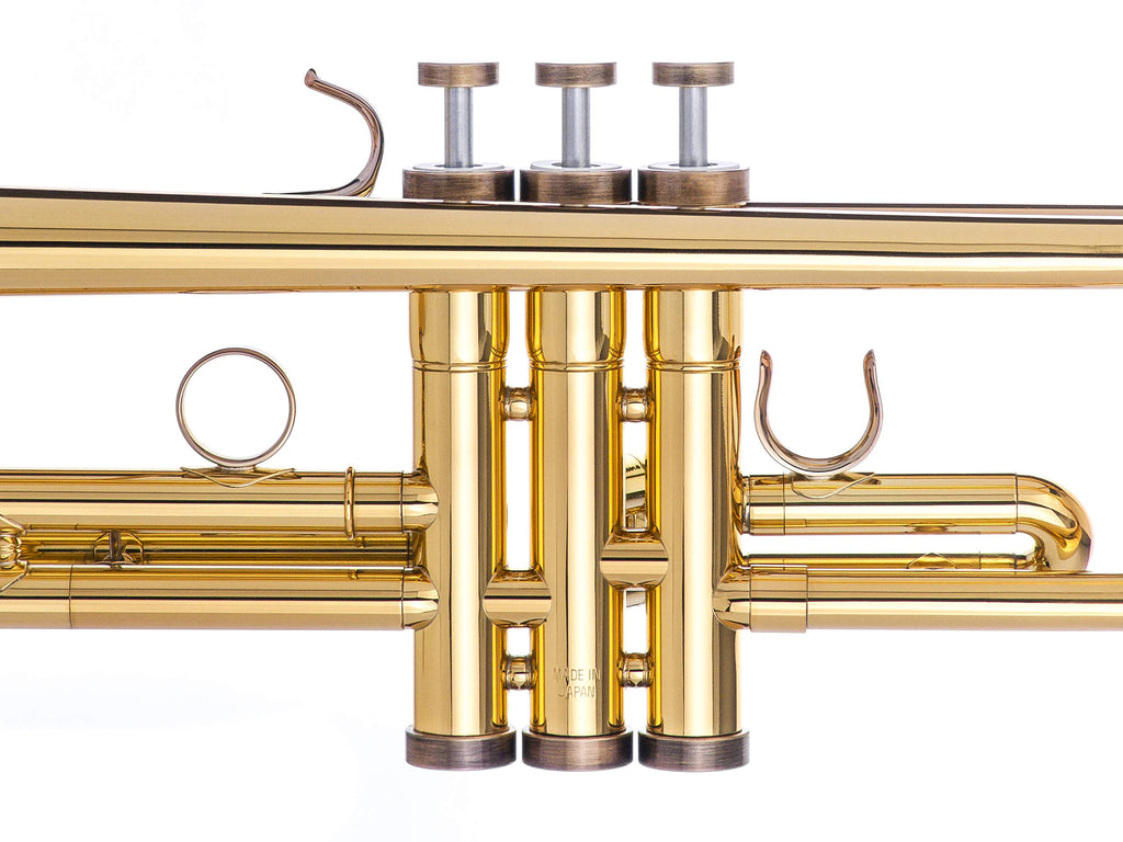 Trumpet Trim Kit for improving the sound. For all Bach Stradivarius Trumpet. Custom made KGUBrass (HEAVY, Antique Bronze Lacquer)