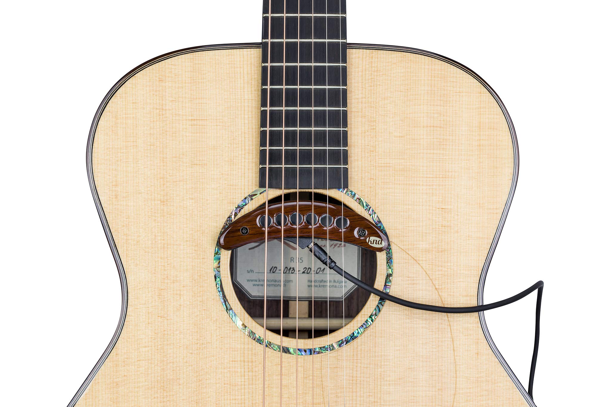KNA VV-3 Portable Piezo Pickup for Violin and Viola – Lightweight Bridge-Mounted Sensor, Natural Acoustic Sound, Easy Installation, 1/4" Output Jack, No Instrument Modification, Handcrafted in Europe