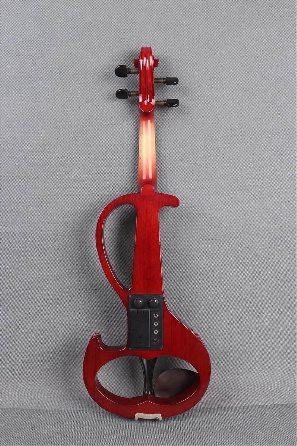 Cello Kit Violin Red 4/4 Electric Silent Violin Hand-Made Case+Bow