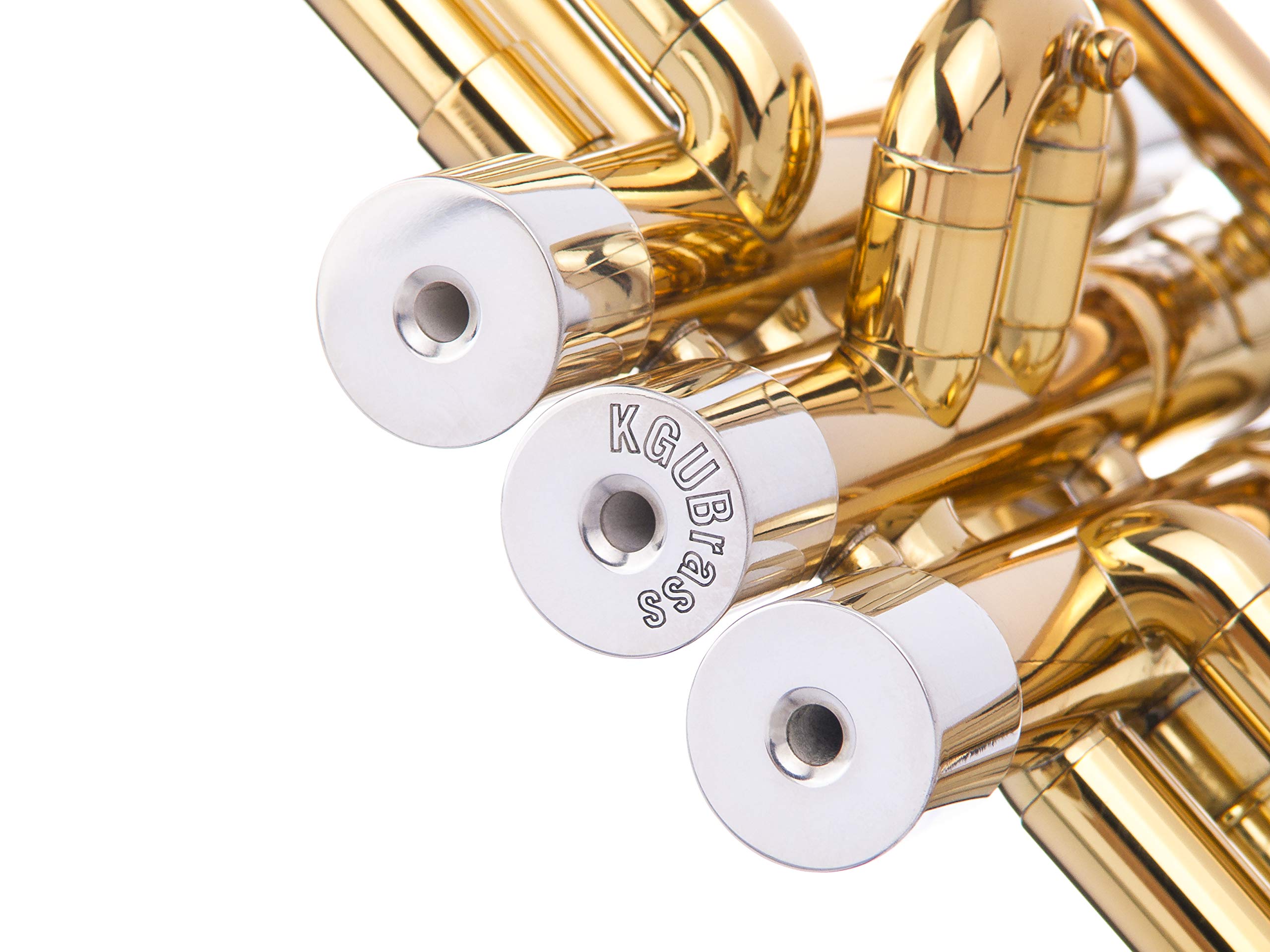Trumpet Trim Kit for improving the sound. For all Bach Stradivarius Trumpet. Custom made KGUBrass (HEAVY, Antique Bronze Lacquer)