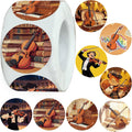 500PCS Violins Stickers Party Favors Music Sticker Party Supplies Decorations Violin Performance Musician Birthday Gfits Champion Prize