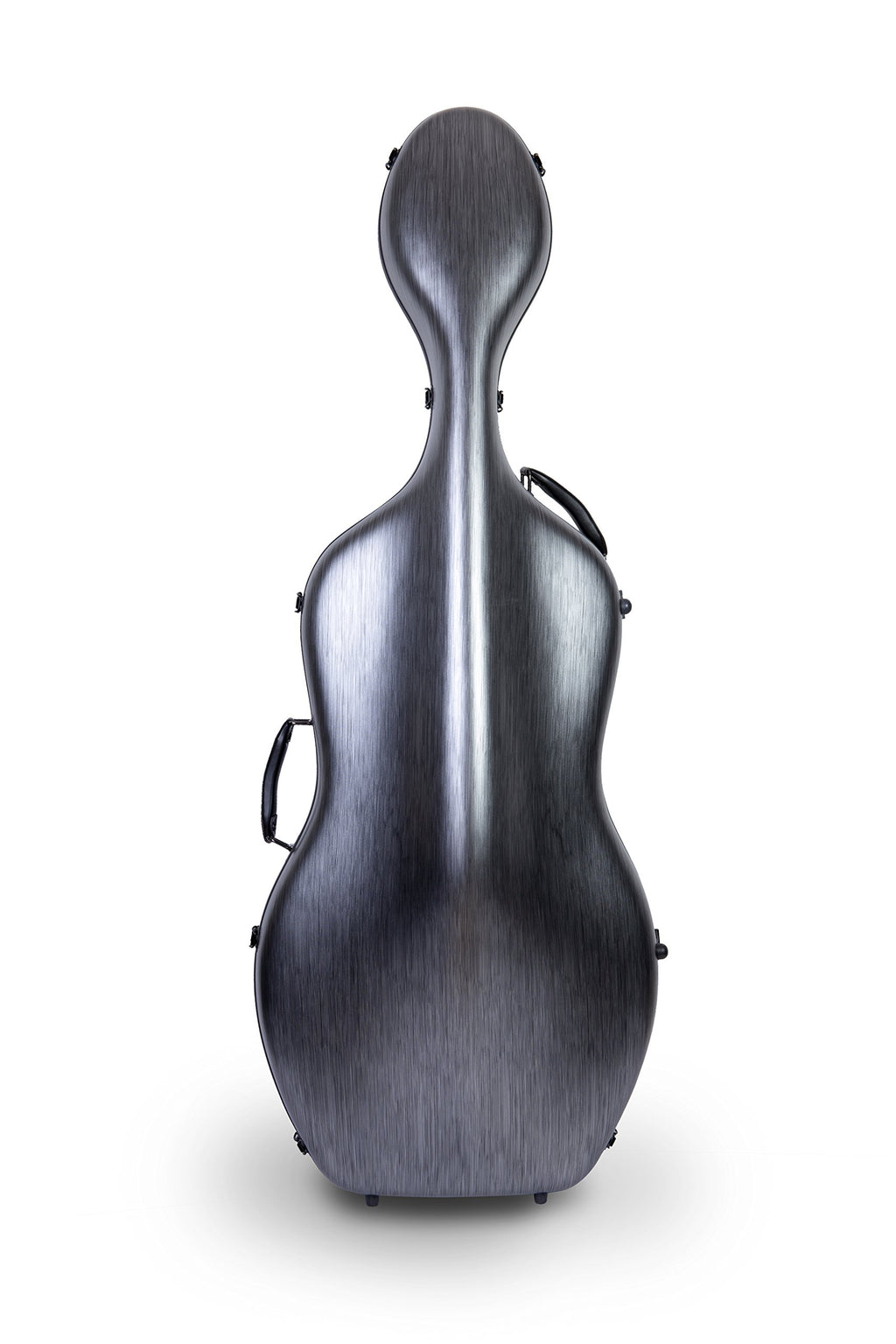 Crossrock Poly Carbon Cello Case for 4/4 Full-Size | Matte Blue Finish, Wheels, Lightweight & Durable – Best for School Orchestra & Student Musicians
