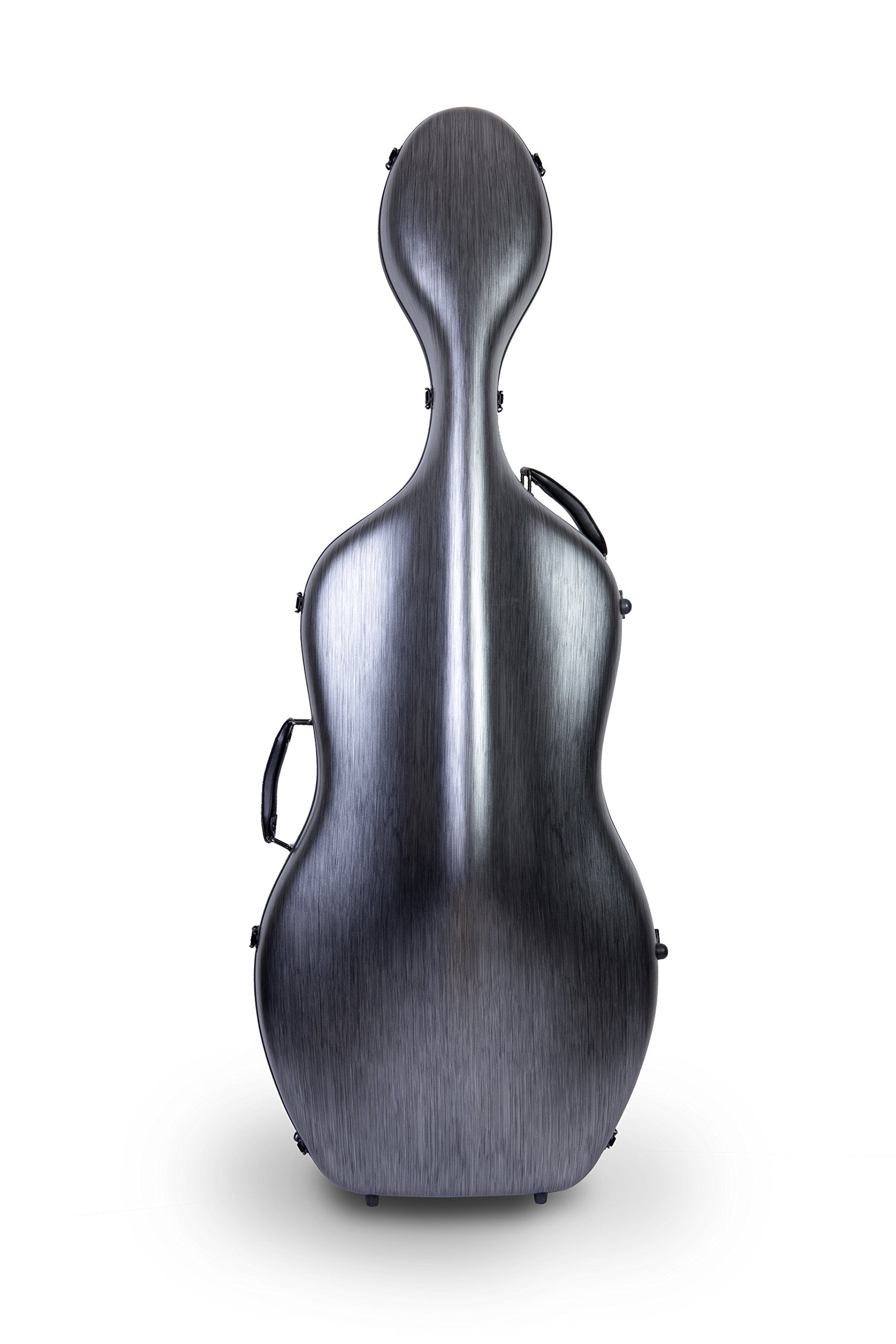 Crossrock Poly Carbon Cello Case for 4/4 Full-Size | Matte Blue Finish, Wheels, Lightweight & Durable – Best for School Orchestra & Student Musicians