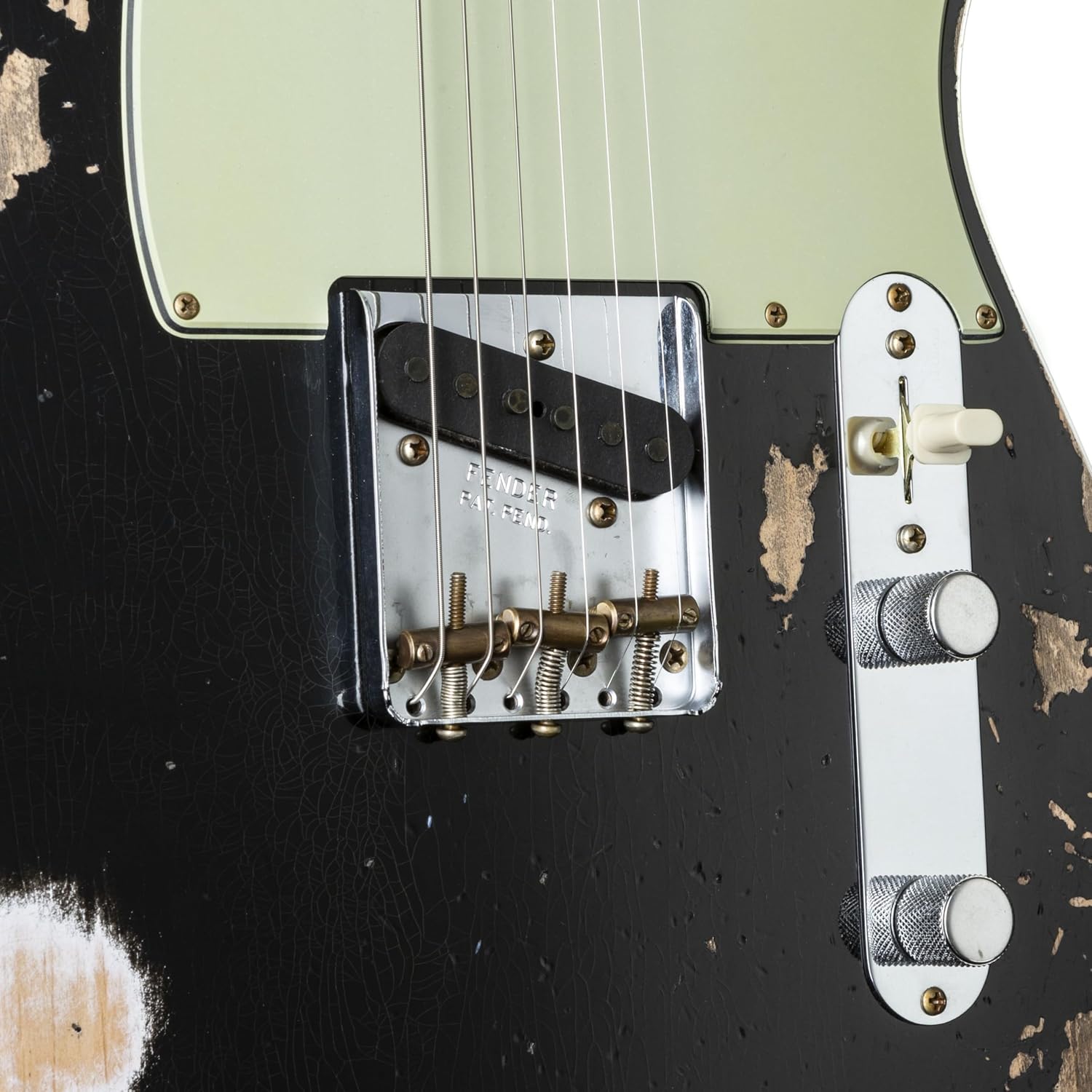 Custom Shop 1960 Telecaster Custom - Heavy Relic, Aged Black by FENDER