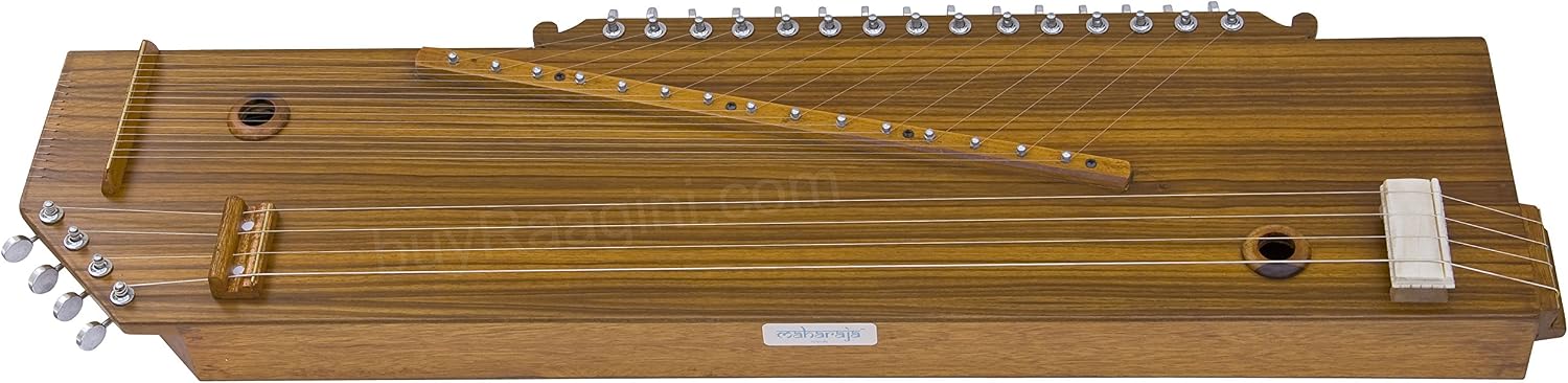 MAHARAJA Swarmandal + Tanpura - 2 in 1 - Tun Wood (PDI-AAJ)