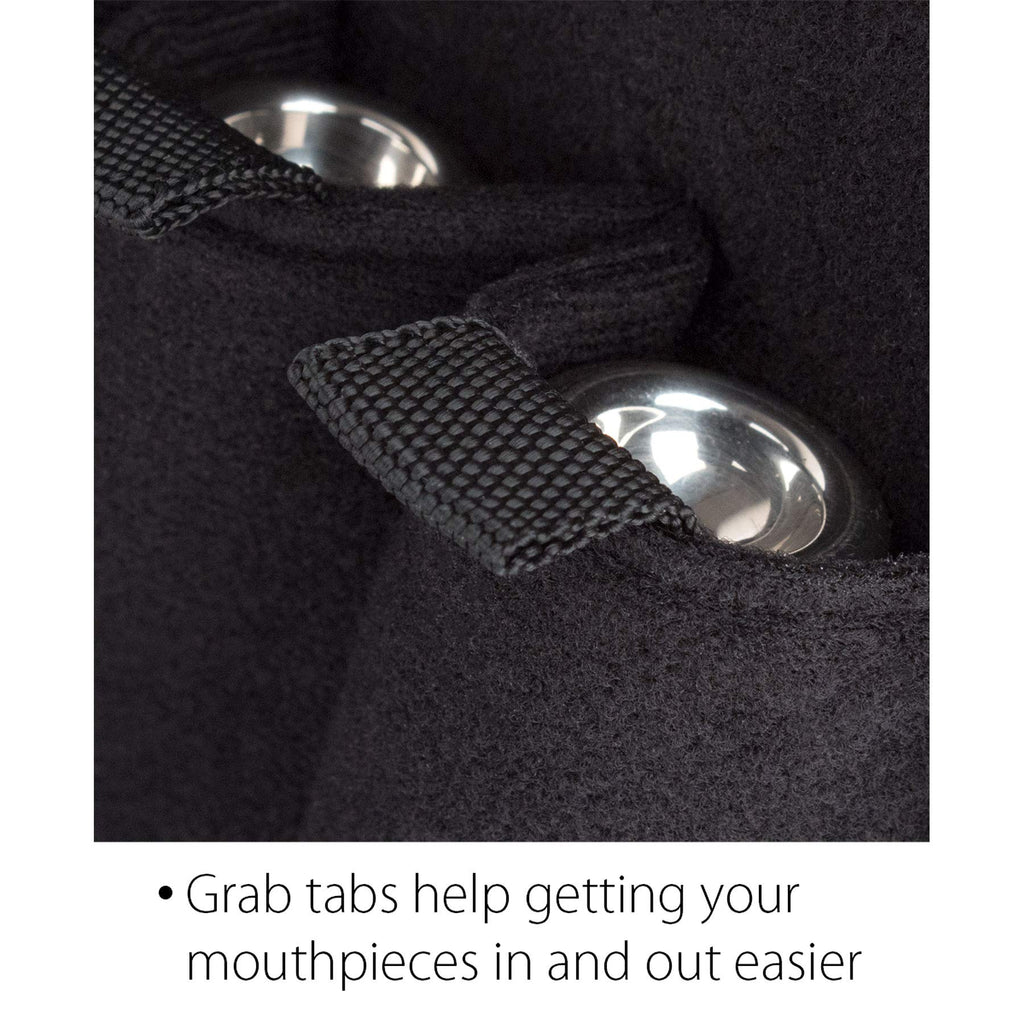 Protec Trumpet/Small Brass Multiple (4-Piece) Nylon Mouthpiece Pouch with Zipper Closure, Model A221ZIP
