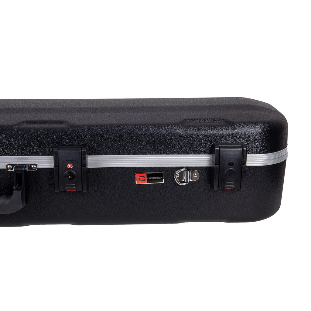 Crossrock Trumpet Case for Bb Horn | Textured Blue Finish with Velvet Interior, Security Lock, Metal Feet & Detachable Strap (CRA861TRBL)
