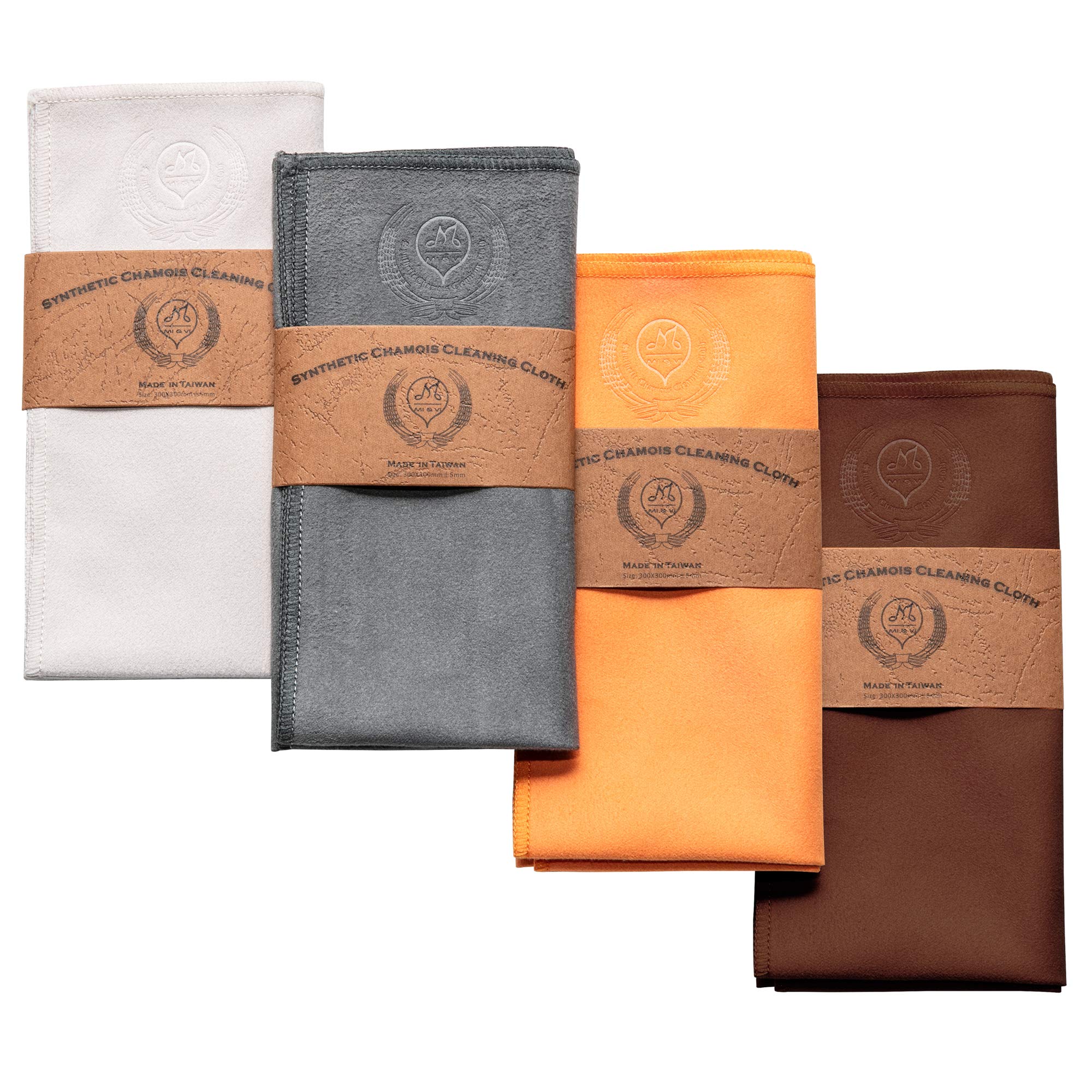 MI&VI Synthetic Chamois Microfiber Instrument Cleaning & Polishing Cloth for Violin, Viola, Cello, Bass, Guitar, Saxophone, Flute 12x12in (Charcoal-Grey)