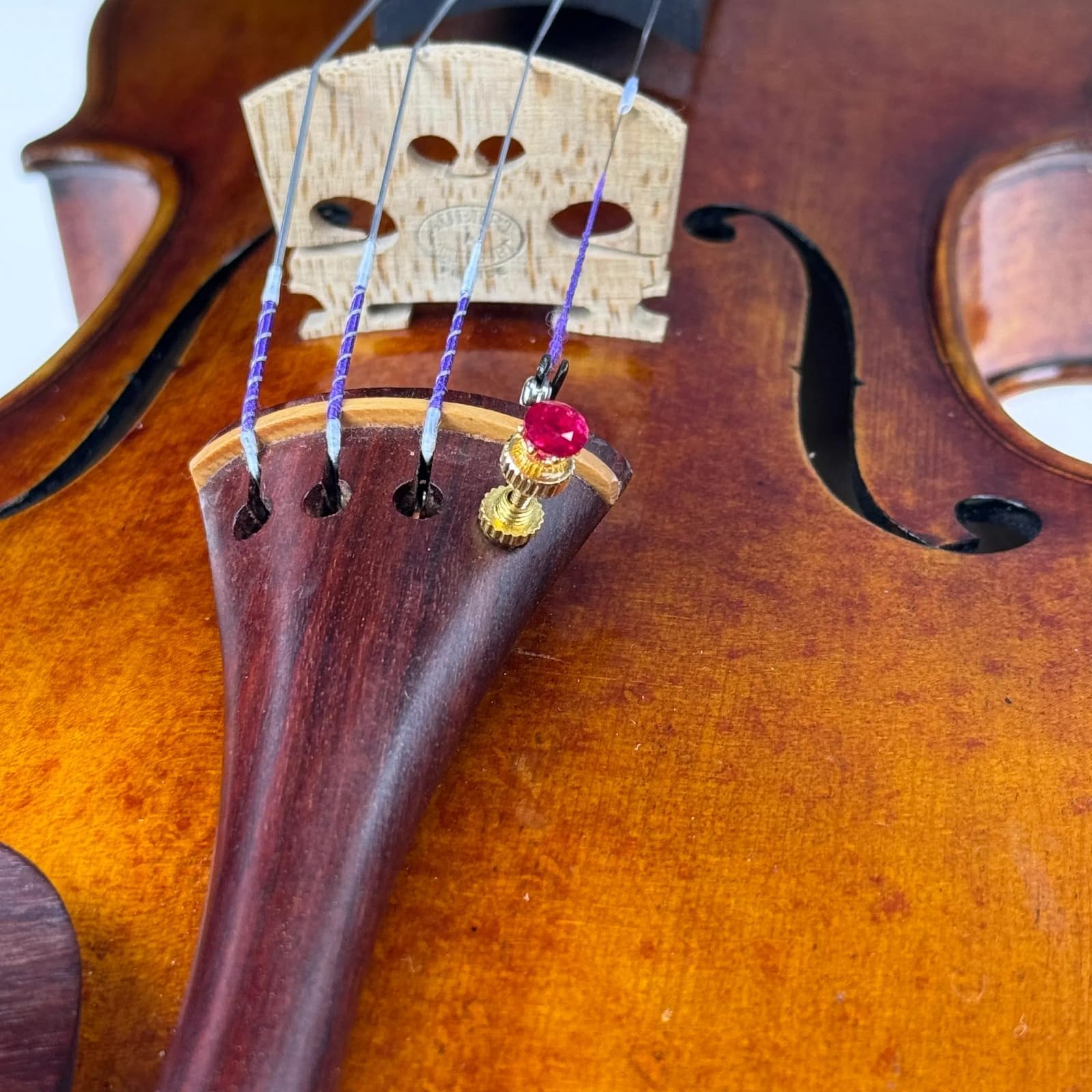Handmade Creative Violin Fine Tuning Violin Tuners Violin Screw Violin String Adjusters for 3/4 4/4 Violins (20-Sapphire) Fiddle Fine Tuner