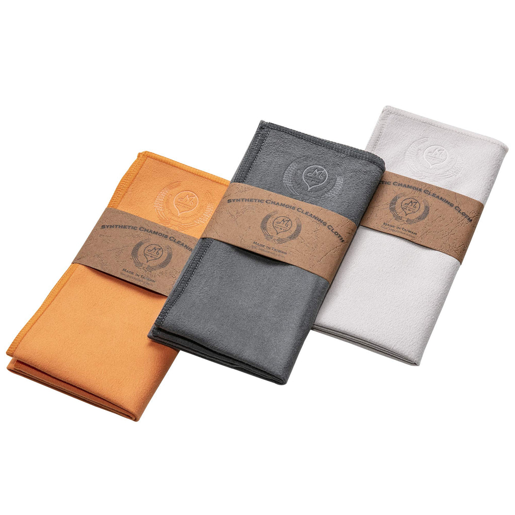 MI&VI Synthetic Chamois Microfiber Instrument Cleaning & Polishing Cloth for Violin, Viola, Cello, Bass, Guitar, Saxophone, Flute 12x12in (Charcoal-Grey)