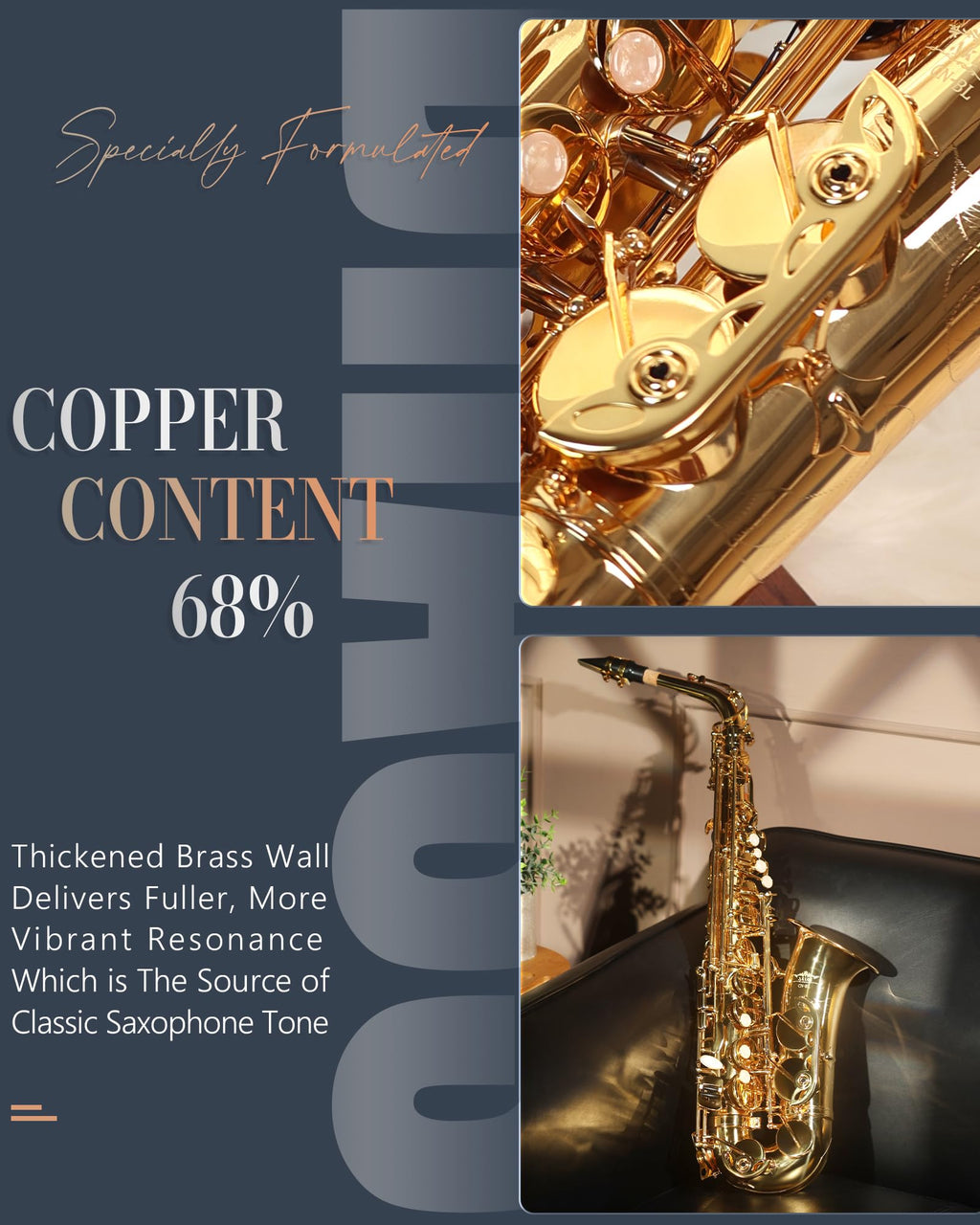 AKLOT Handcrafted E-Flat Alto Saxophone: Matte Silver Brass Body with Warm, Rich Tone, Secure Air Seal, Smooth 23-Key System, Includes Reeds, Premium Leather Case and Saxophone Cleaning Kit (CH-FM)