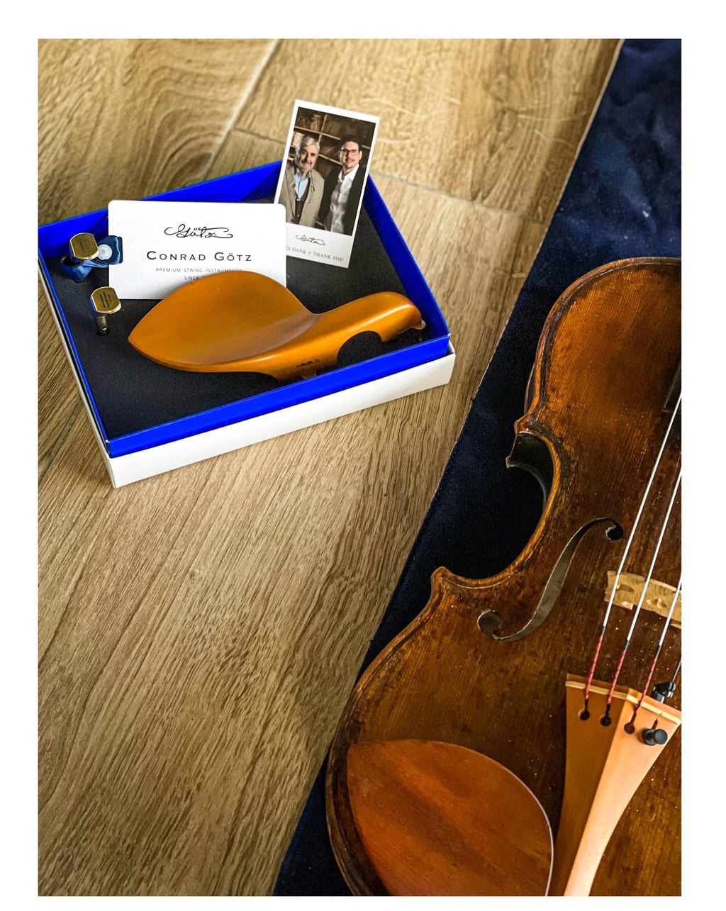 Conrad Götz, ZK-4254, Guarneri Chinrest for Violin 4/4, Rosewood