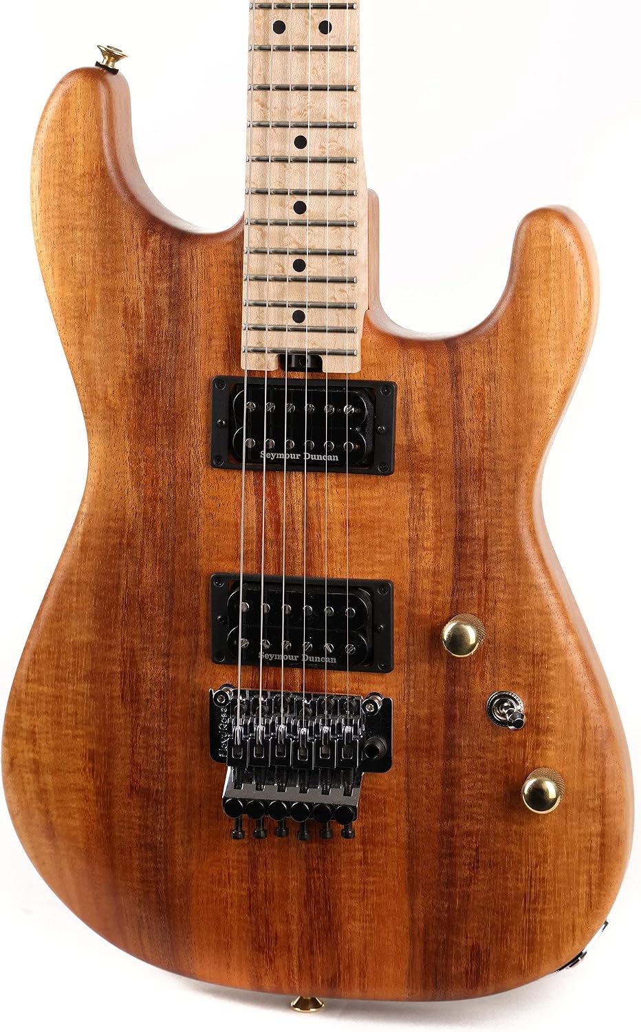 Charvel Custom Shop San Dimas Koa HH Natural Series Oil Finish Masterbuilt Red Dave
