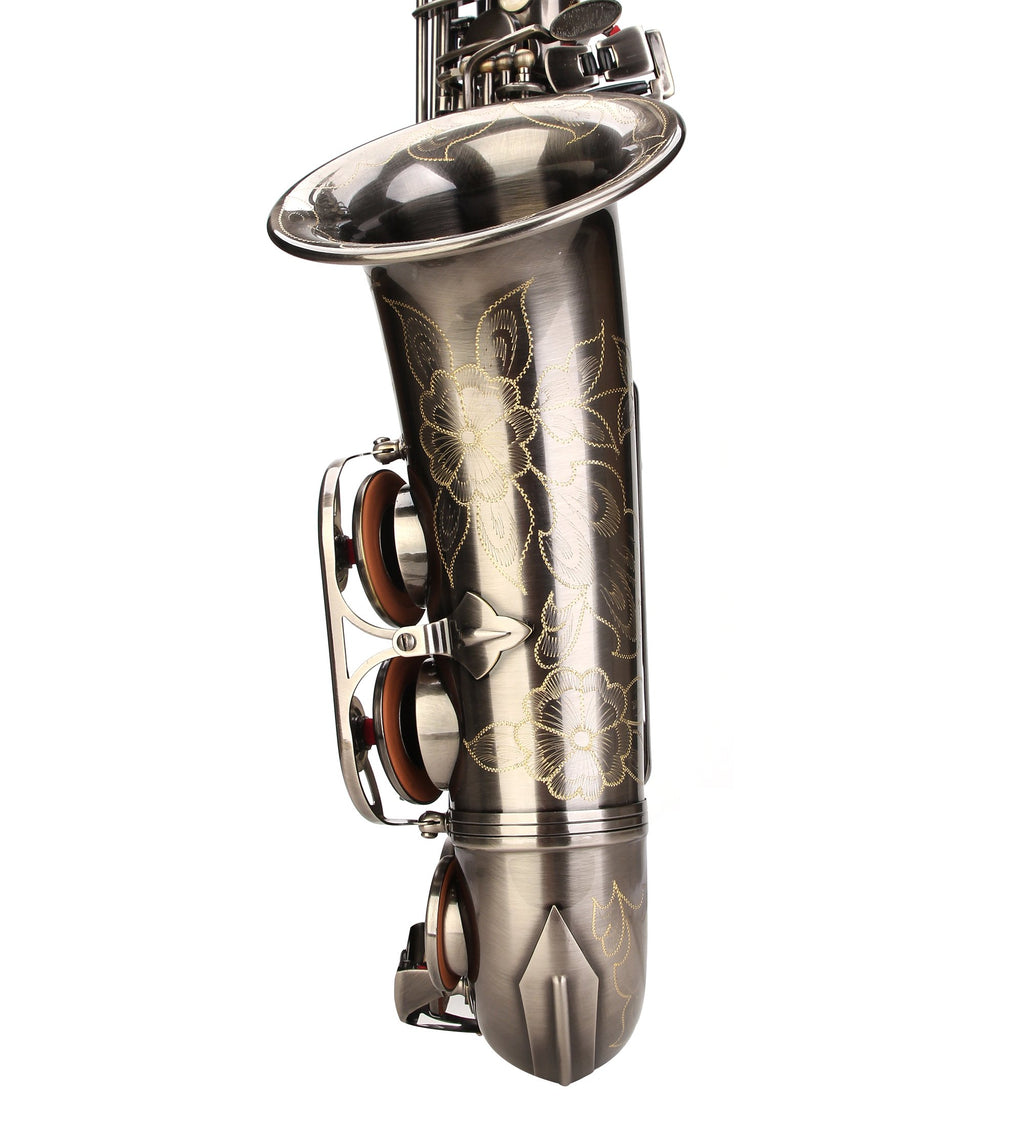 Glory Black Laquer E Flat Alto Saxophone with 11reeds,8 Pads cushions,case,carekit