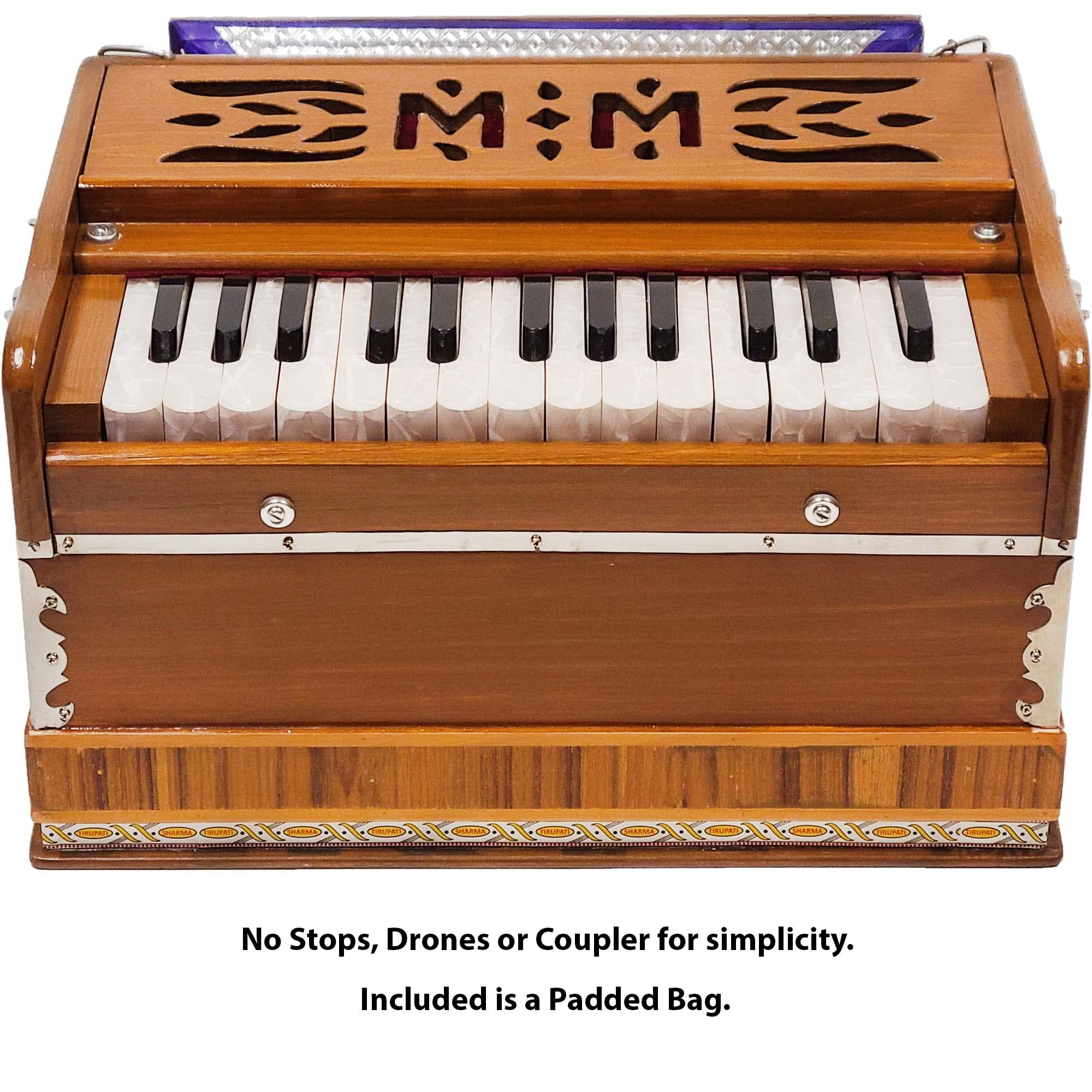 Musician's Mall Travel Harmonium Highly Portable Indian Instrument. Set-up, tuned and shipped from California, the oldest Indian Musical Instrument store in the US.