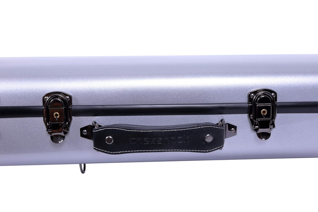 Crossrock CRF1000TBBK F-Trigger or Straight Trombone Case- Fiberglass- Backpackable-Black