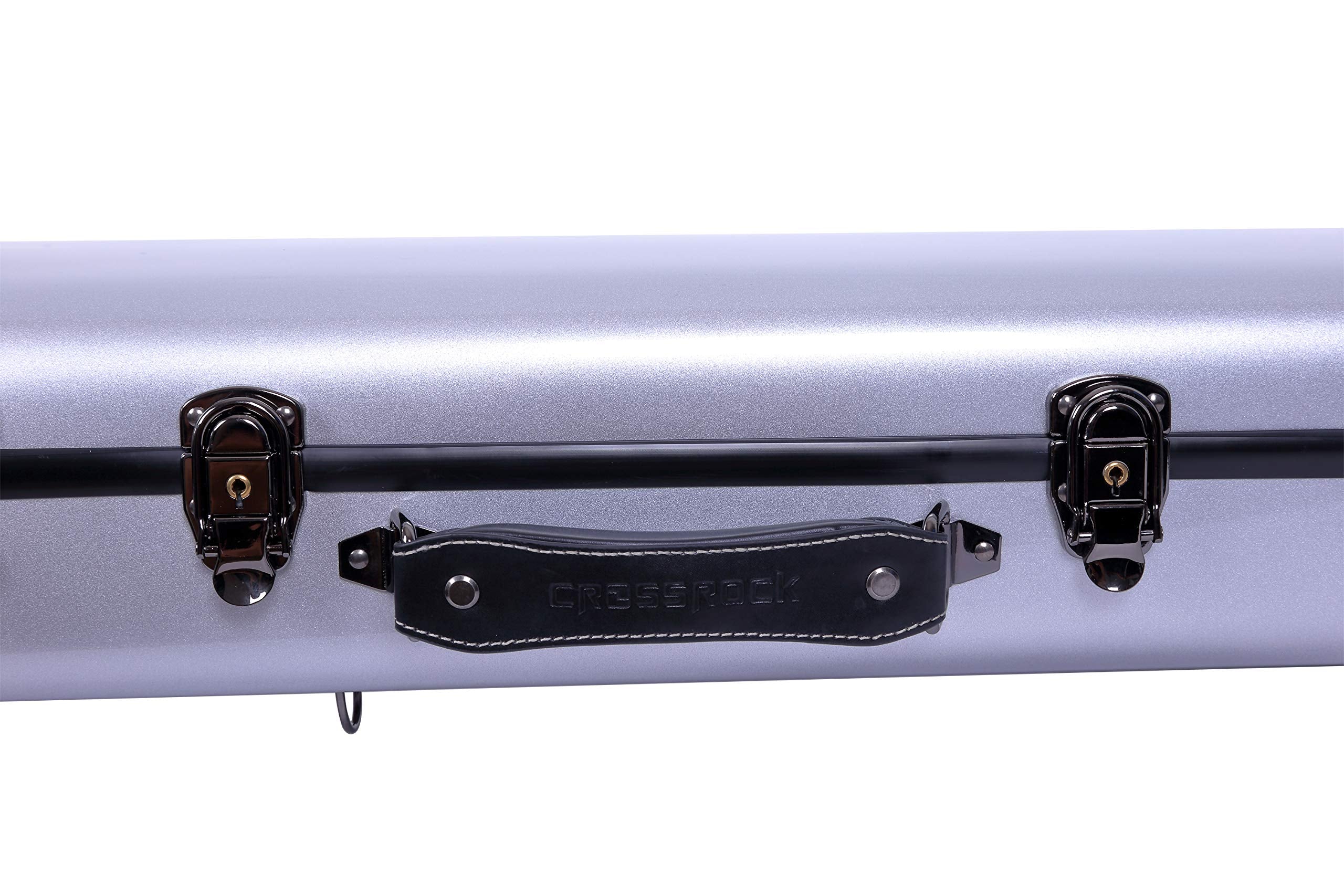 Crossrock CRF1000TBBK F-Trigger or Straight Trombone Case- Fiberglass- Backpackable-Black