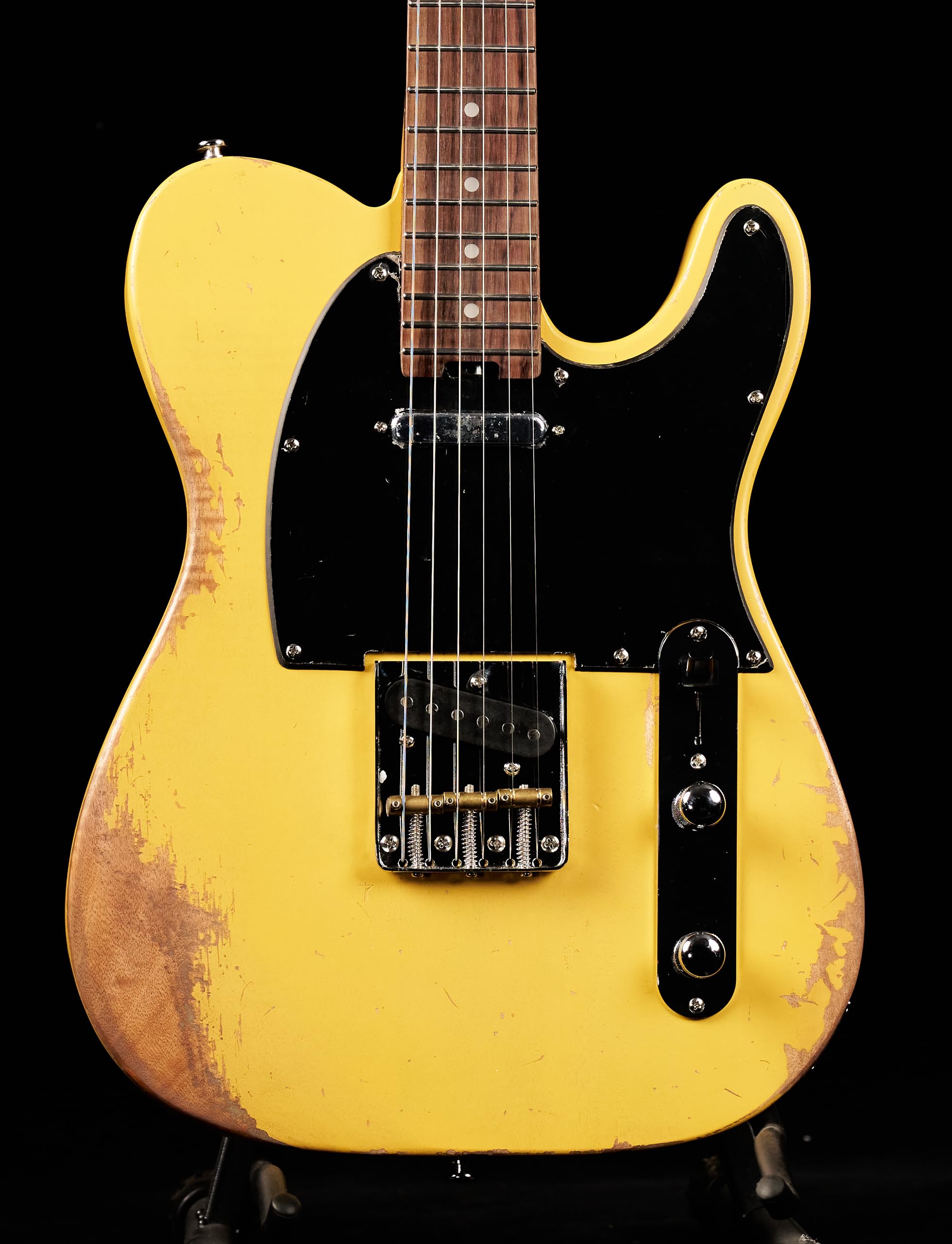 KGD Relic electric guitar mahogany body carbonized maple neck rosewood fretboard 6-string solidbody electric guitar S-S pickupsbrass barrel saddle bridge (Grass Green)