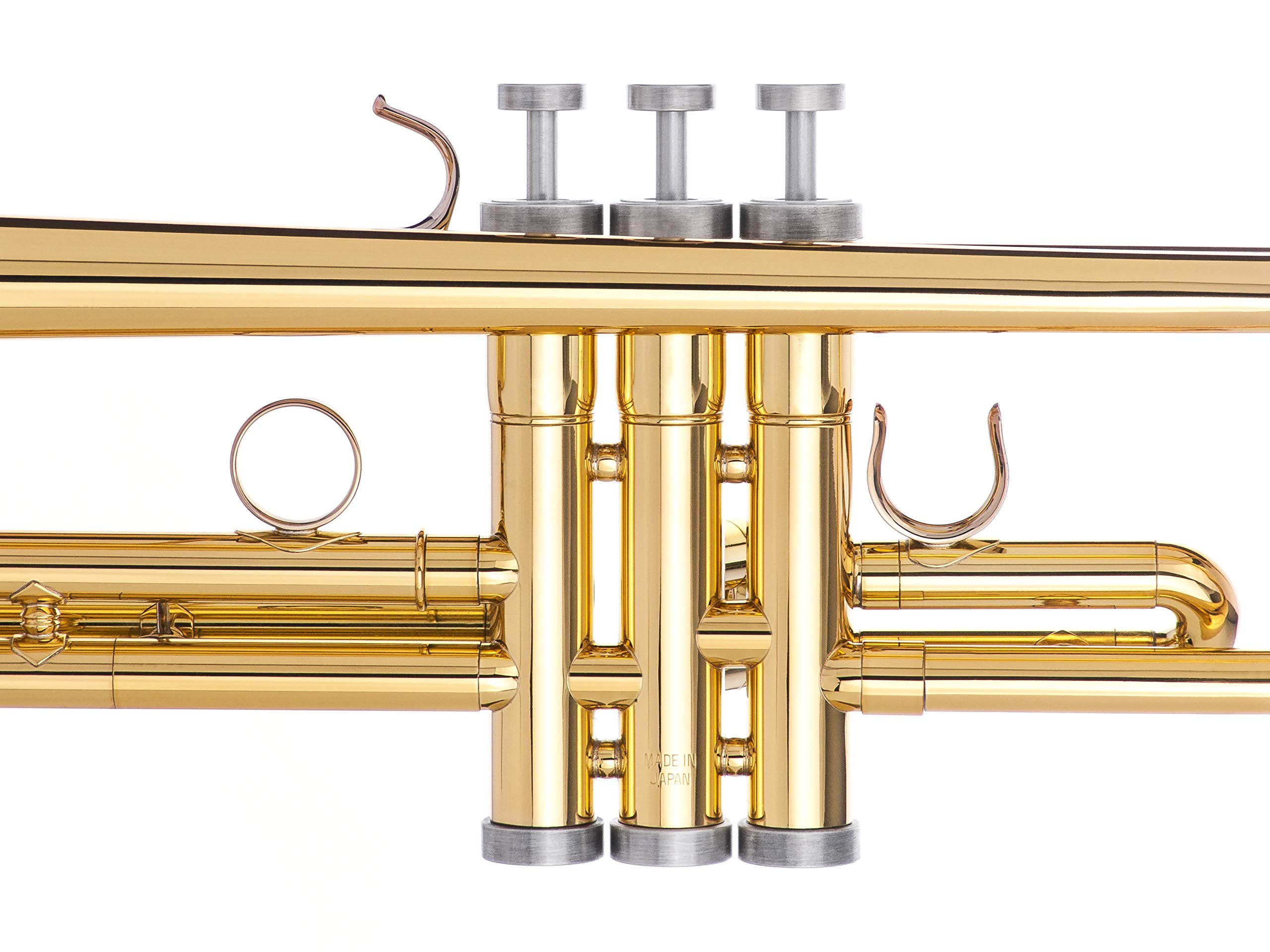 Trumpet Trim Kit for improving the sound. For all Bach Stradivarius Trumpet. Custom made KGUBrass (HEAVY, Antique Bronze Lacquer)