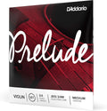 D'Addario Prelude Violin String Set, 4/4 Scale, Light Tension